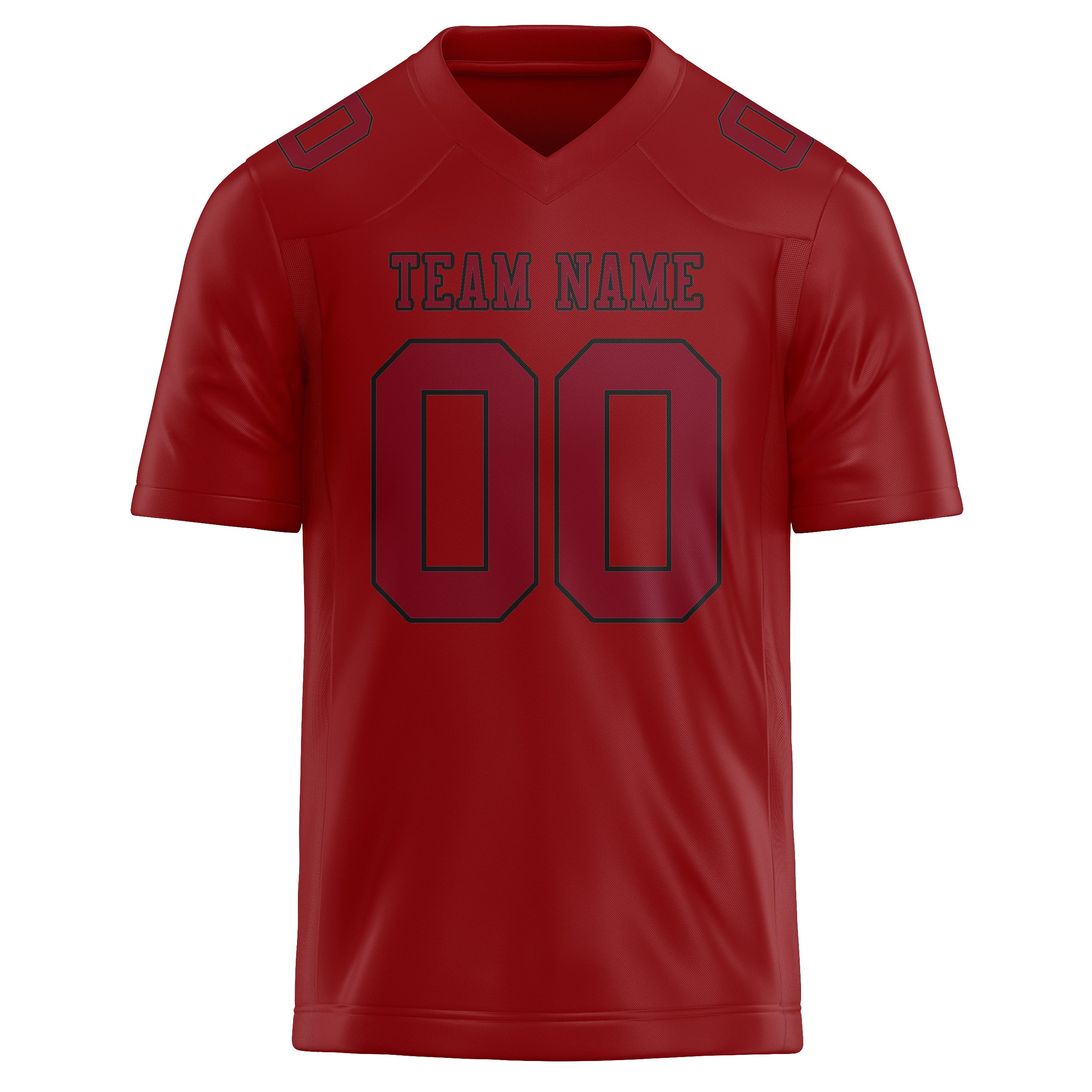 Custom Red Crimson Red Football Jersey