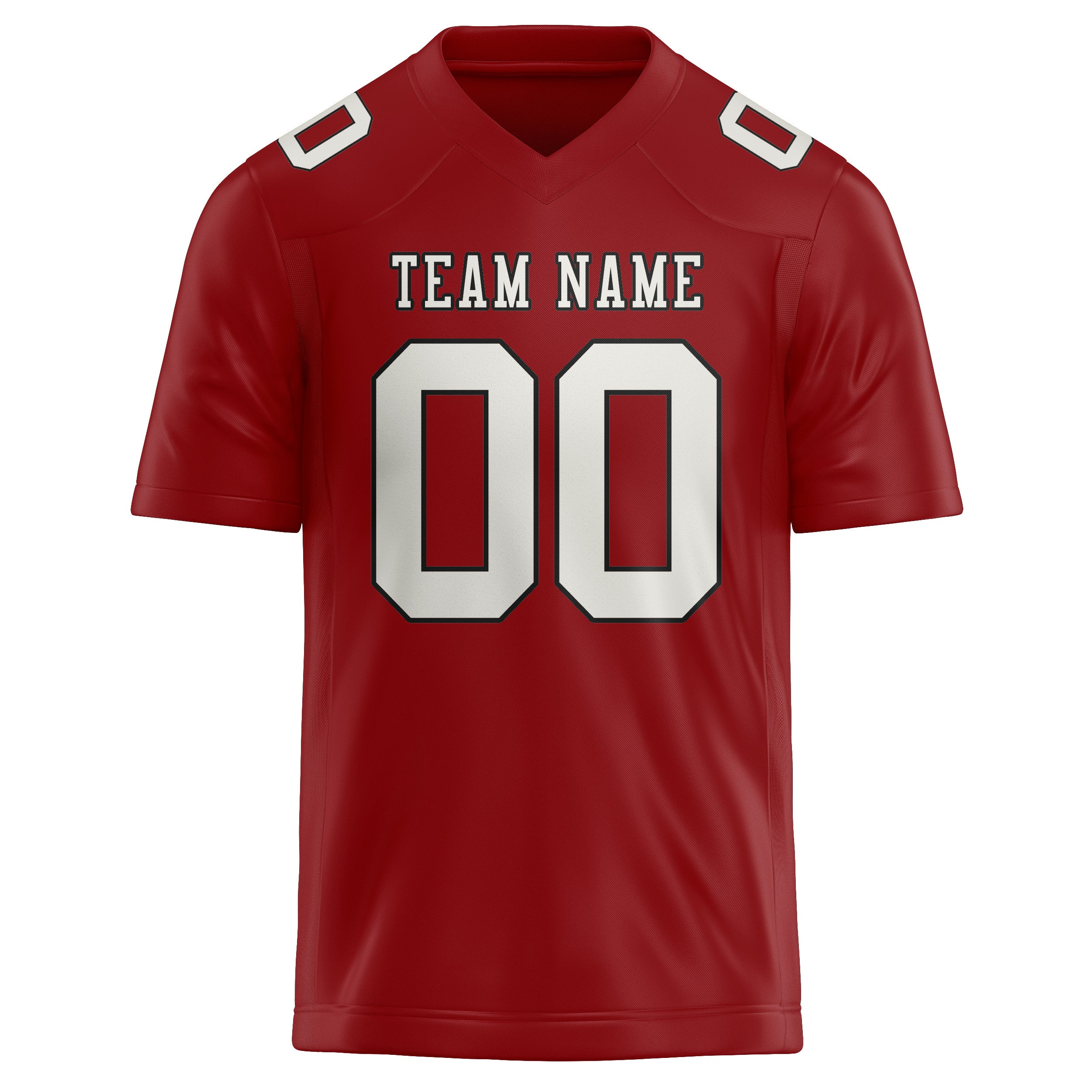Custom Red White Football Jersey