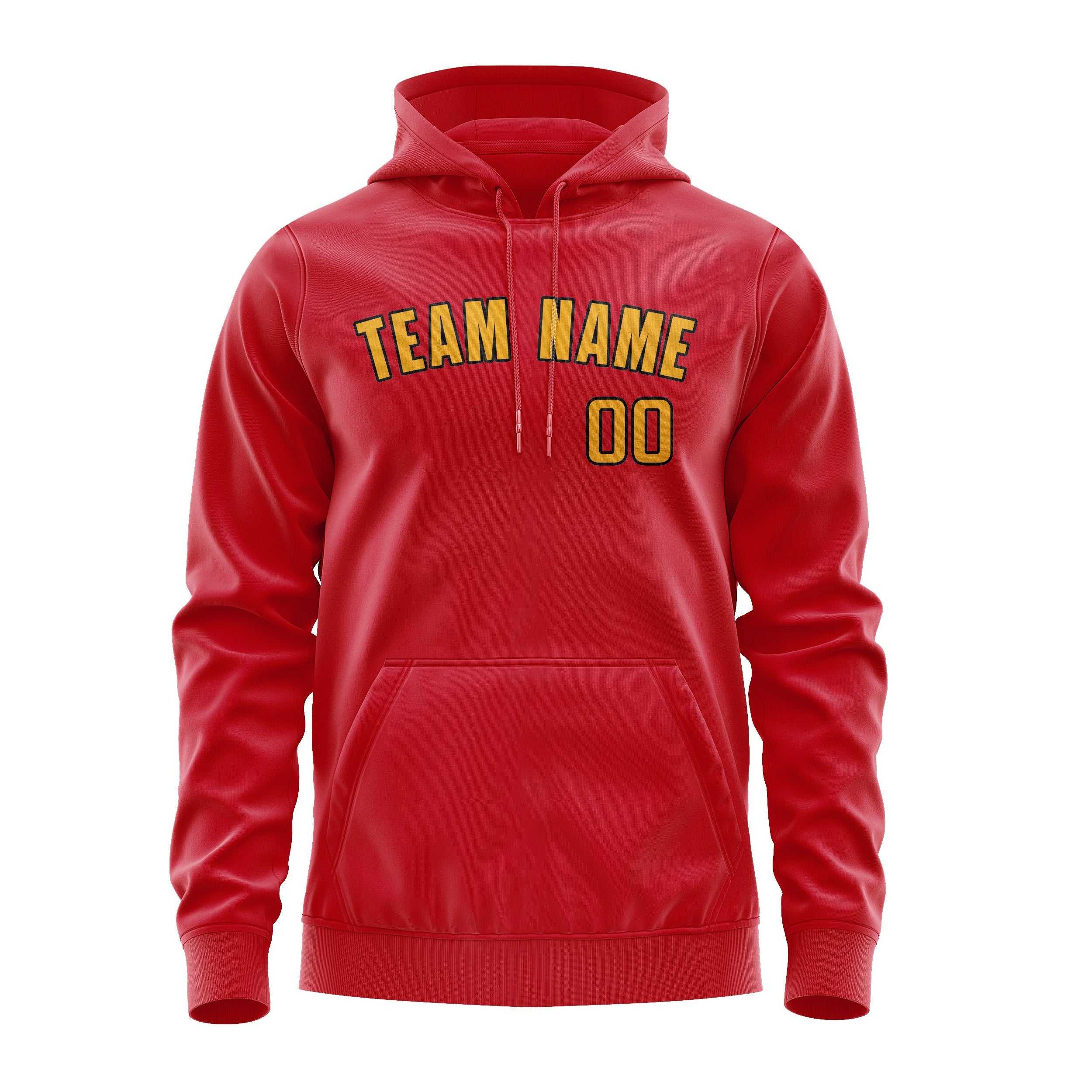 Custom Red Yellow Hoodie