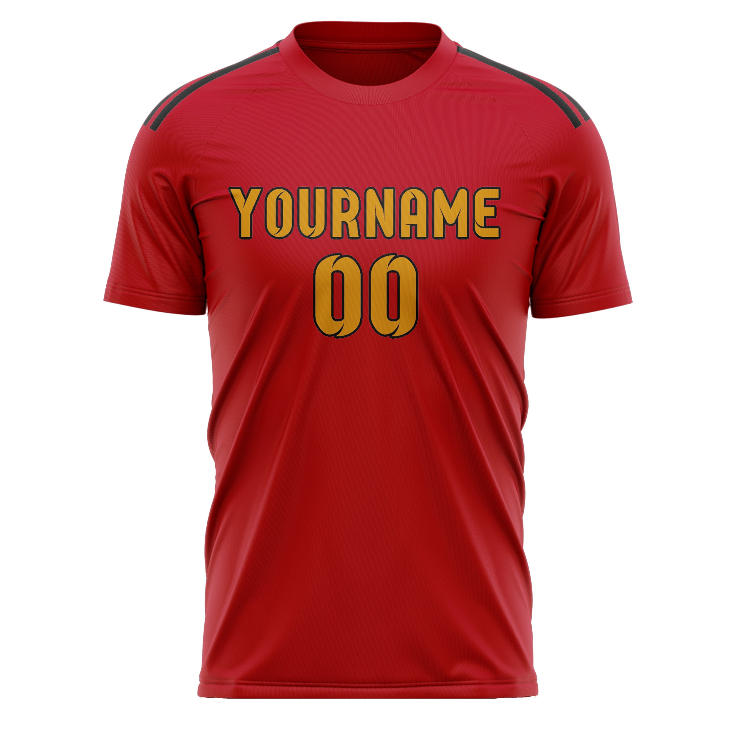 Custom Red Yellow Soccer Jersey