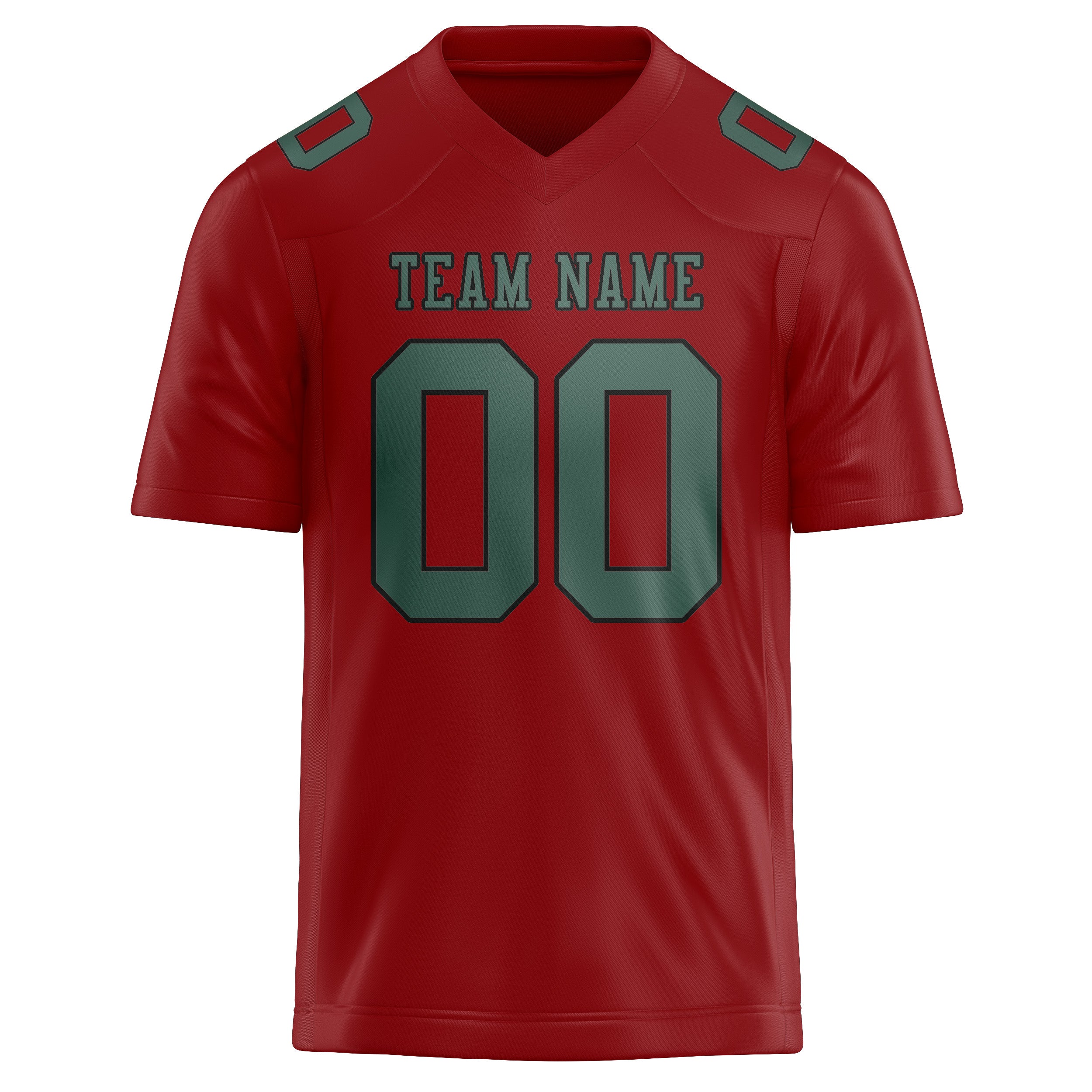 Custom Red Blue Green Football Jersey