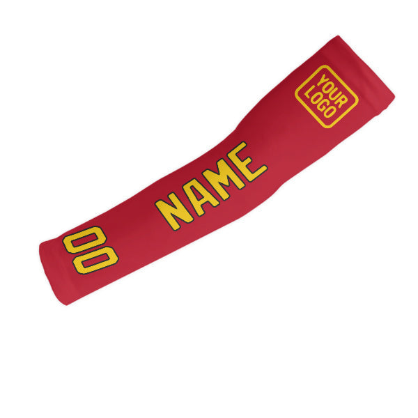 Custom Red Gold Arm Sleeve