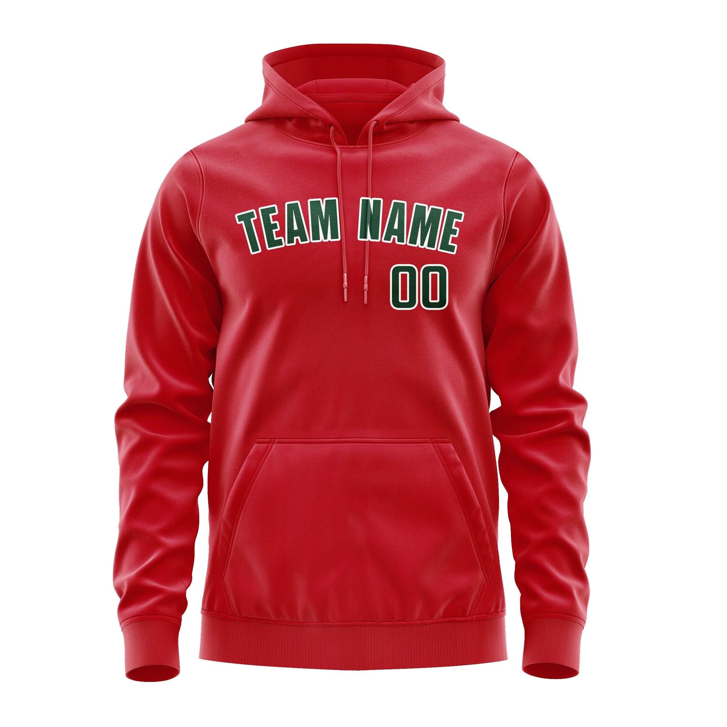 Custom Red Green Hoodie