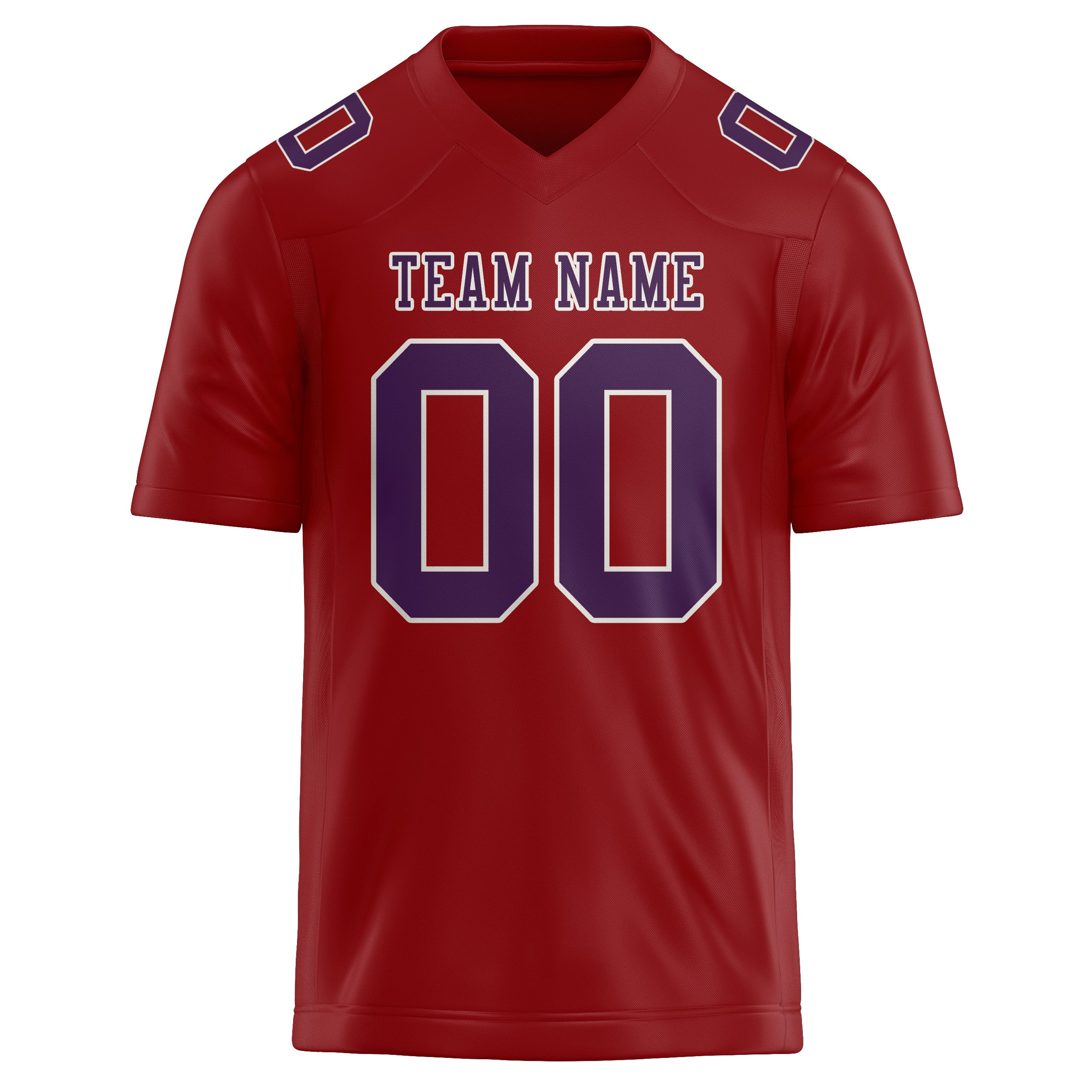 Custom Red Purple Football Jersey