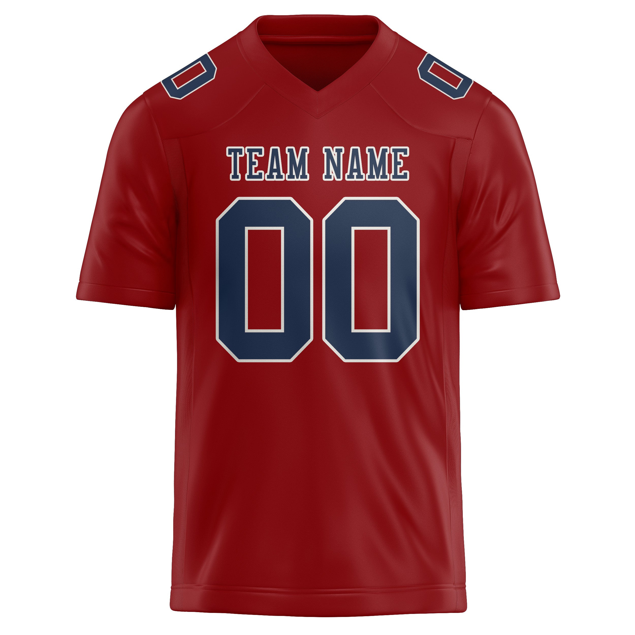 Custom Red Blue Football Jersey