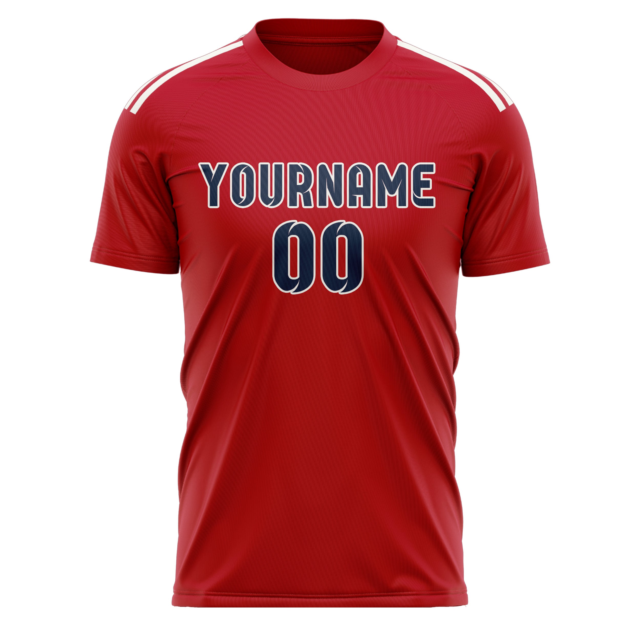 Custom Red Blue Soccer Jersey