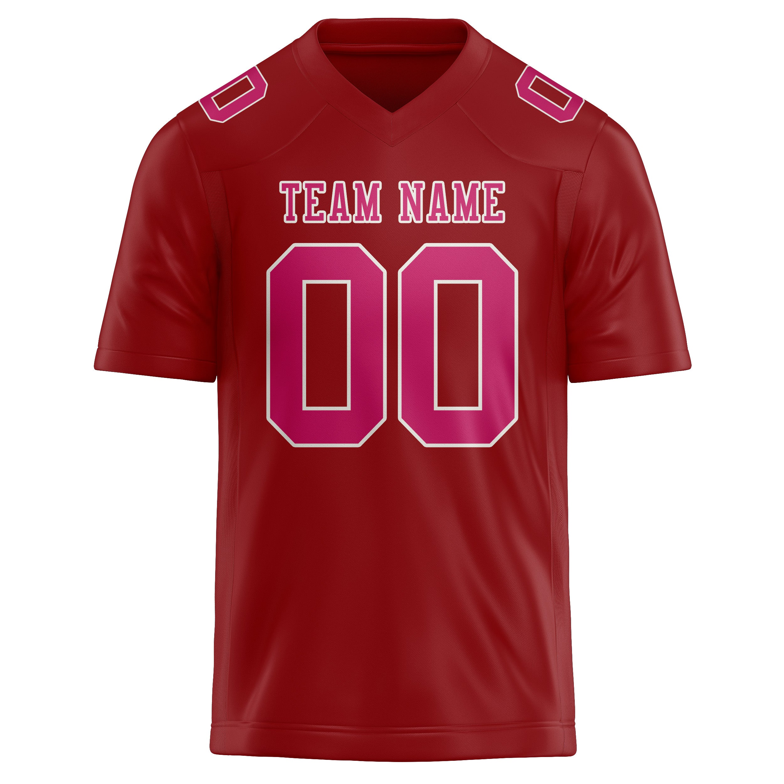 Custom Red Pink Football Jersey