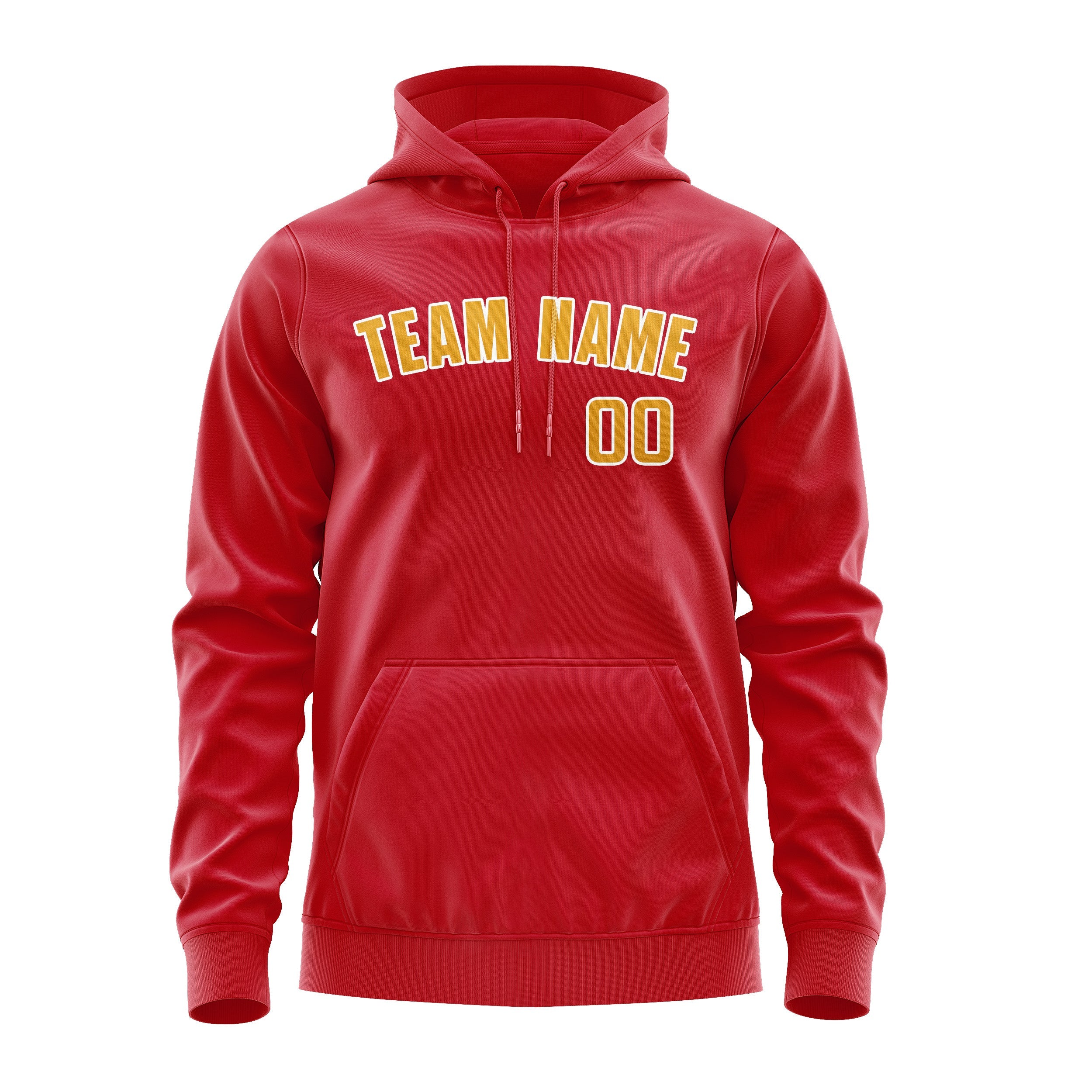 Custom Red Yellow Hoodie