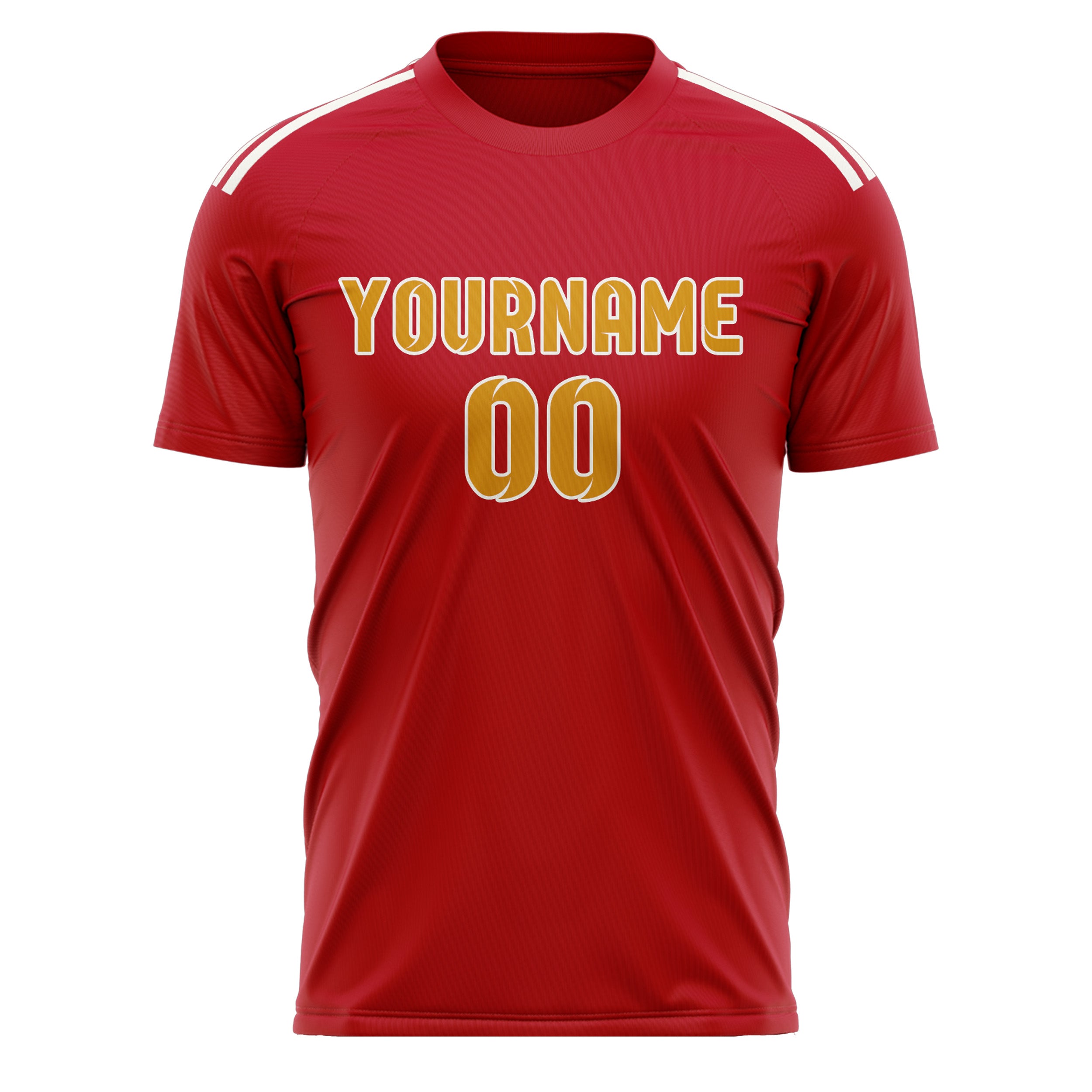 Custom Red Yellow Soccer Jersey