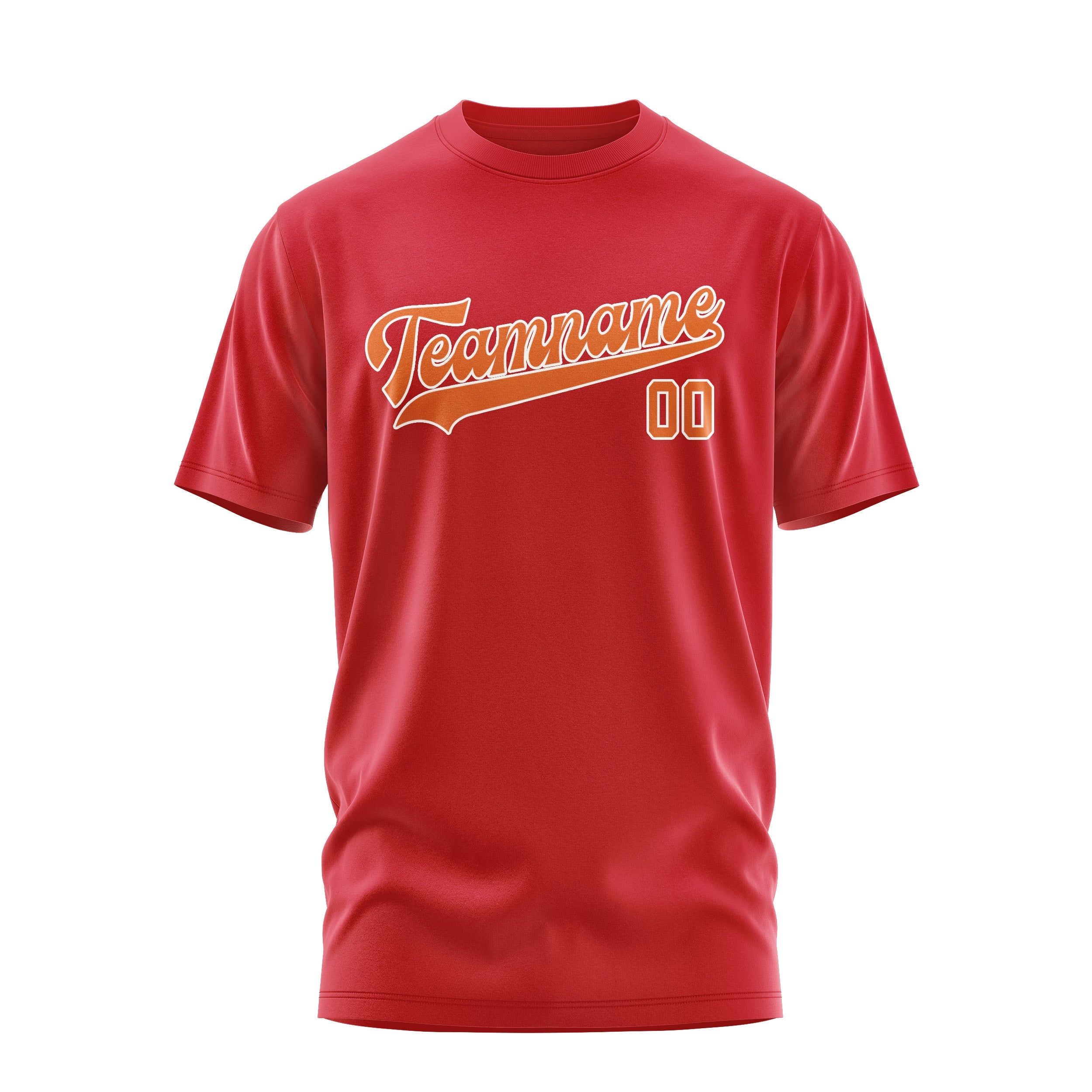 Custom Red Orange T-Shirt