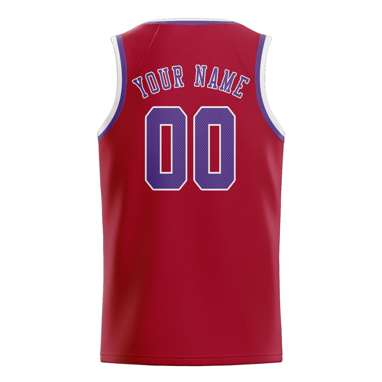 Custom Red Light Purple Basketball Jersey