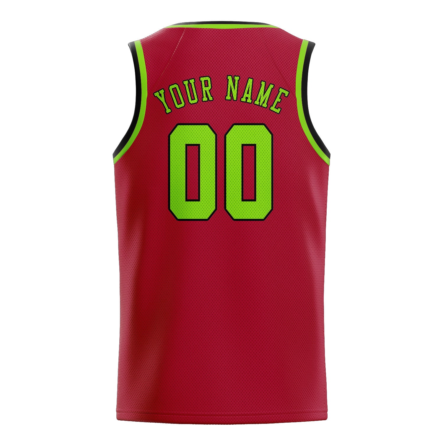 Custom Red Emerald Green Basketball Jersey