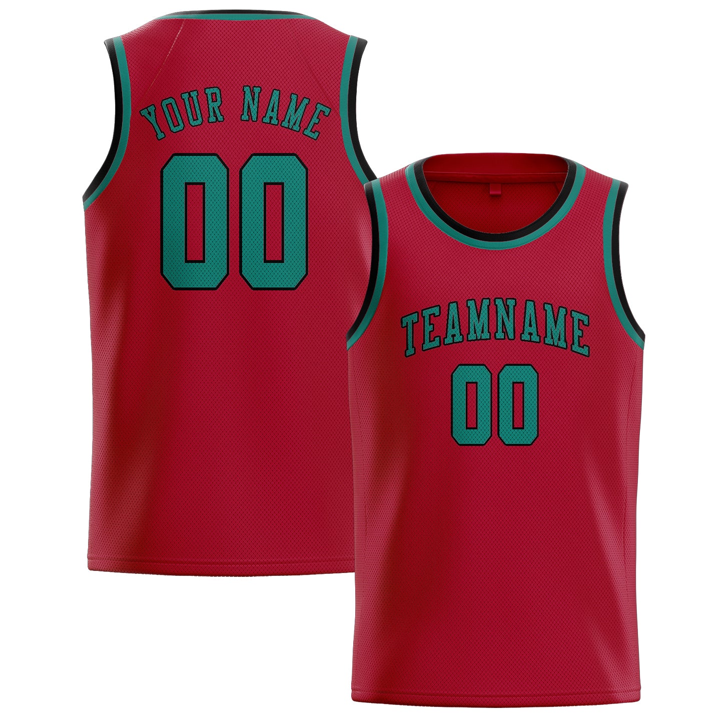 Custom Red Blue Green Basketball Jersey