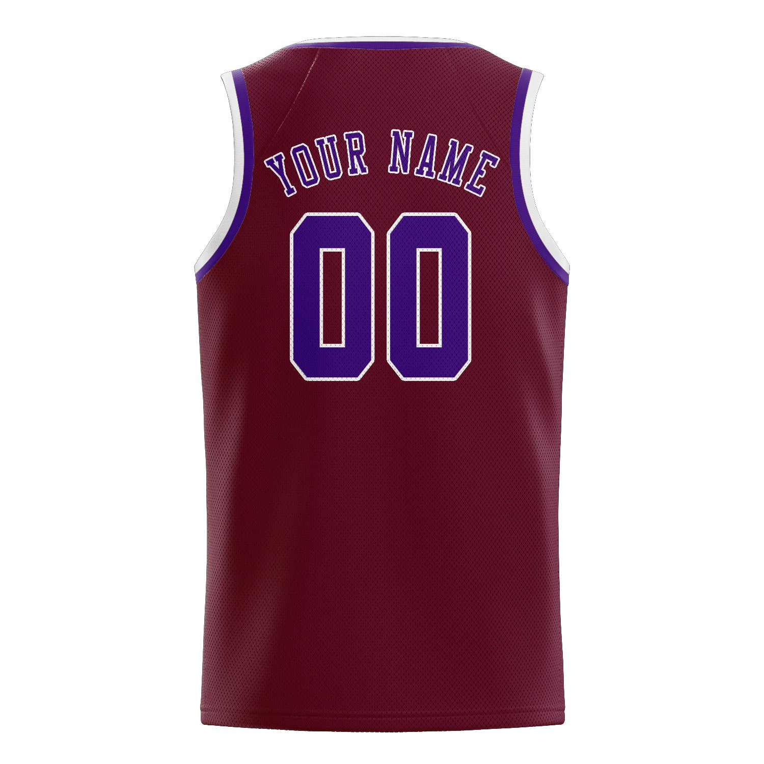 Custom Crimson Red Purple Basketball Jersey