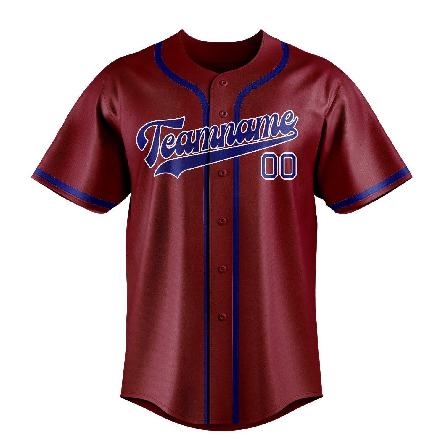 Custom Crimson Red Sky Blue Baseball Jersey