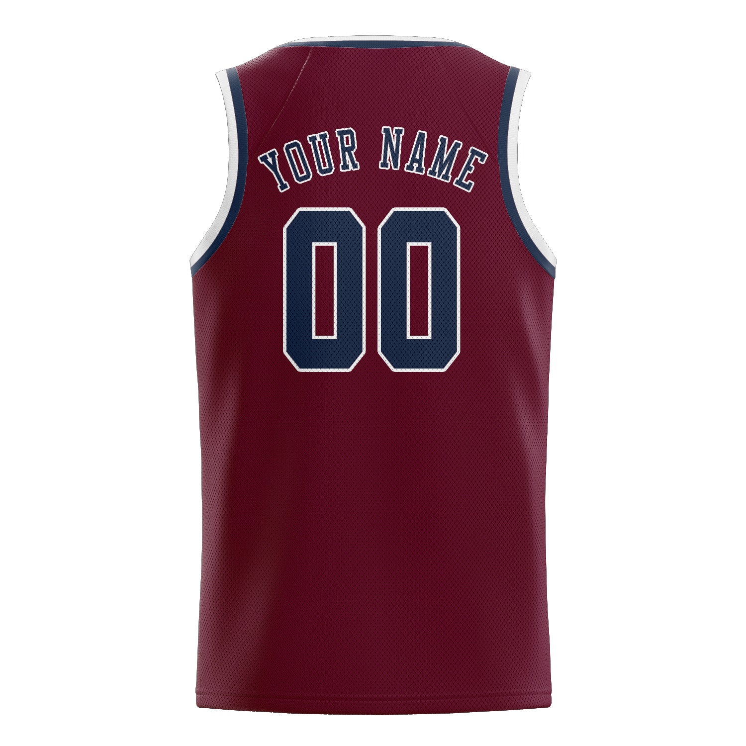 Custom Crimson Red Blue Basketball Jersey