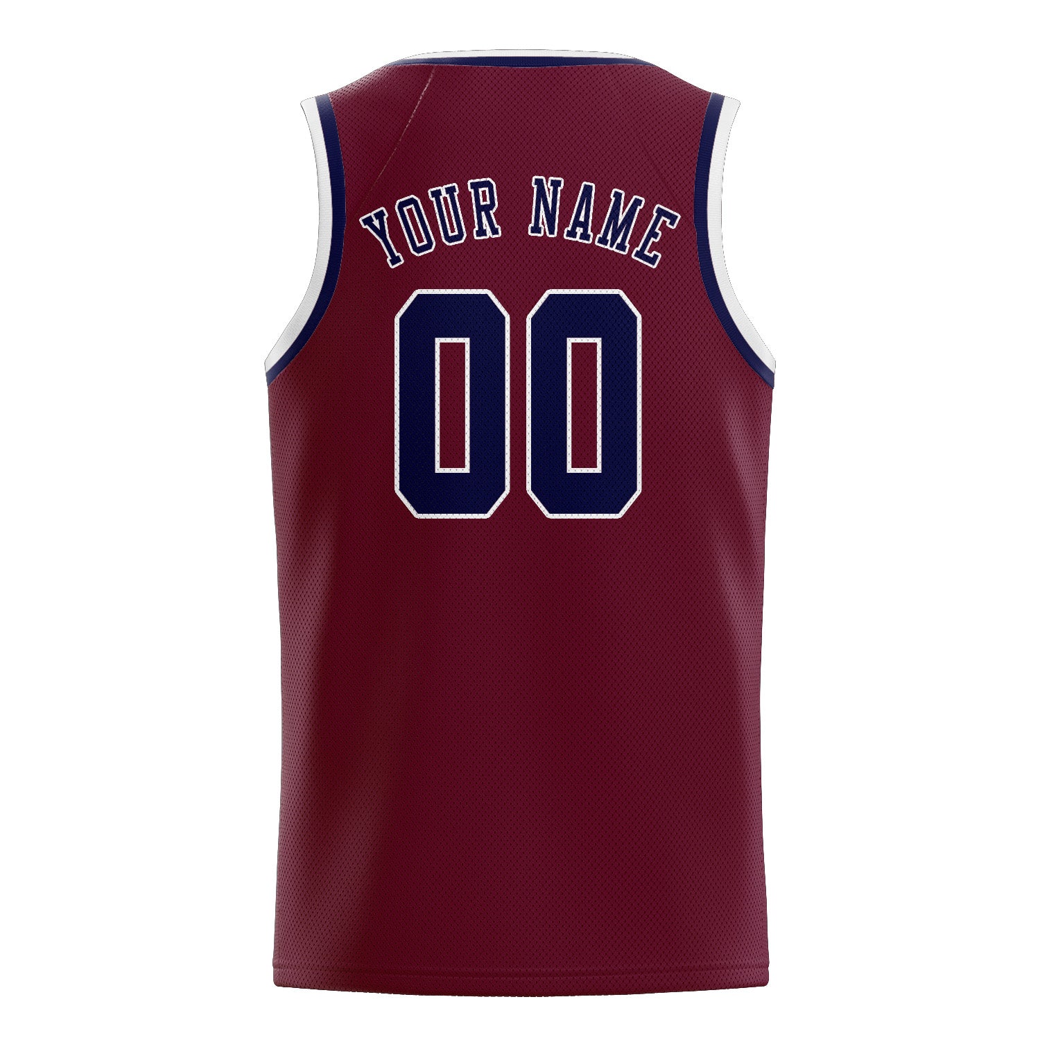 Custom Crimson Red Navy Basketball Jersey