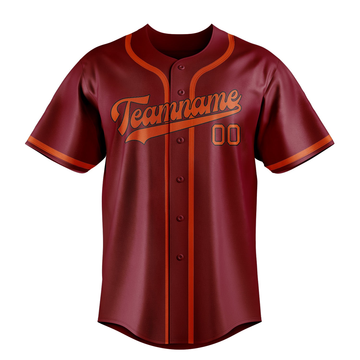 Custom Crimson Red Orange Red Baseball Jersey