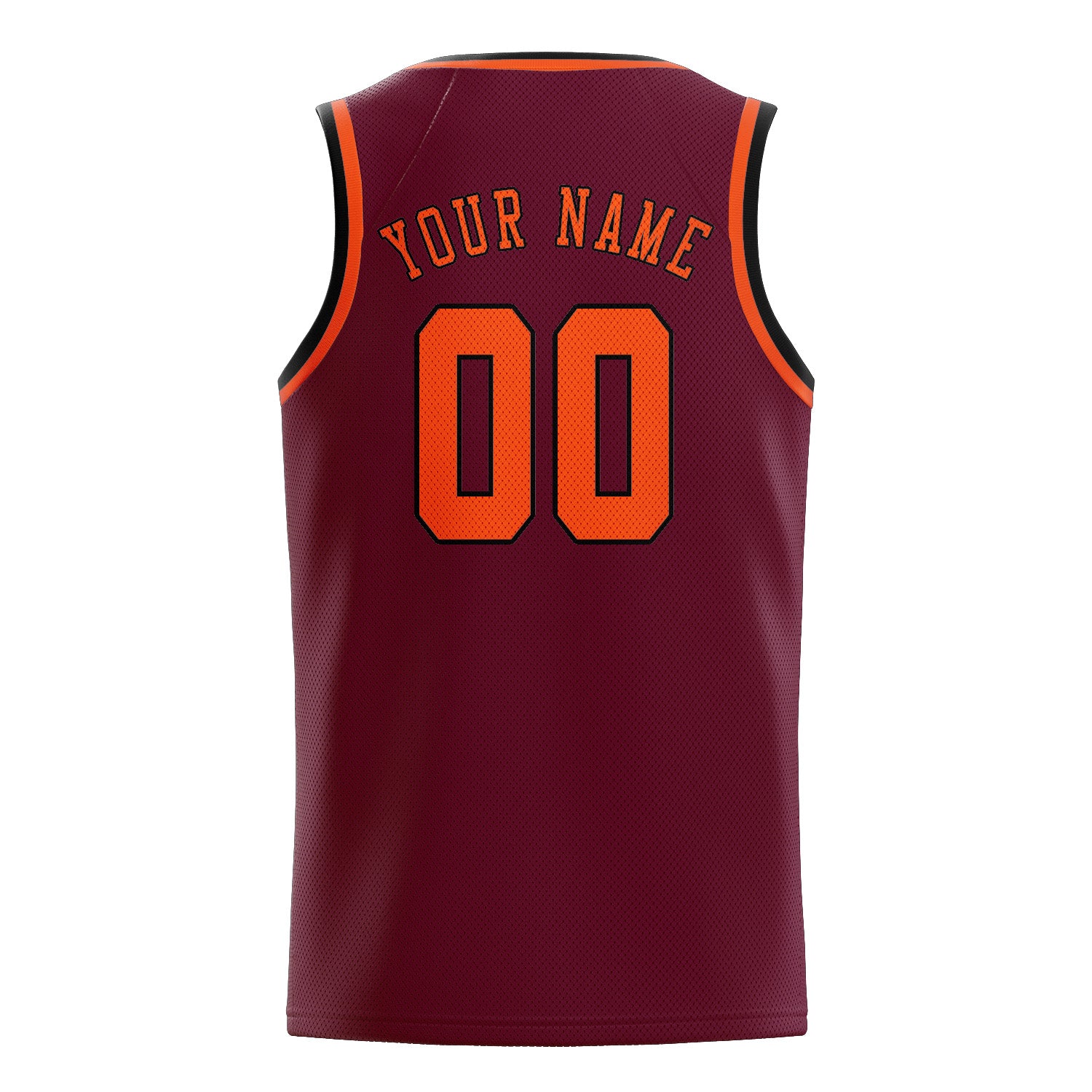 Custom Crimson Red Orange Red Basketball Jersey