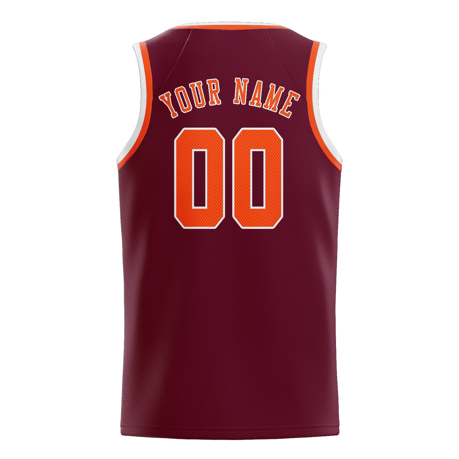 Custom Crimson Red Orange Red Basketball Jersey