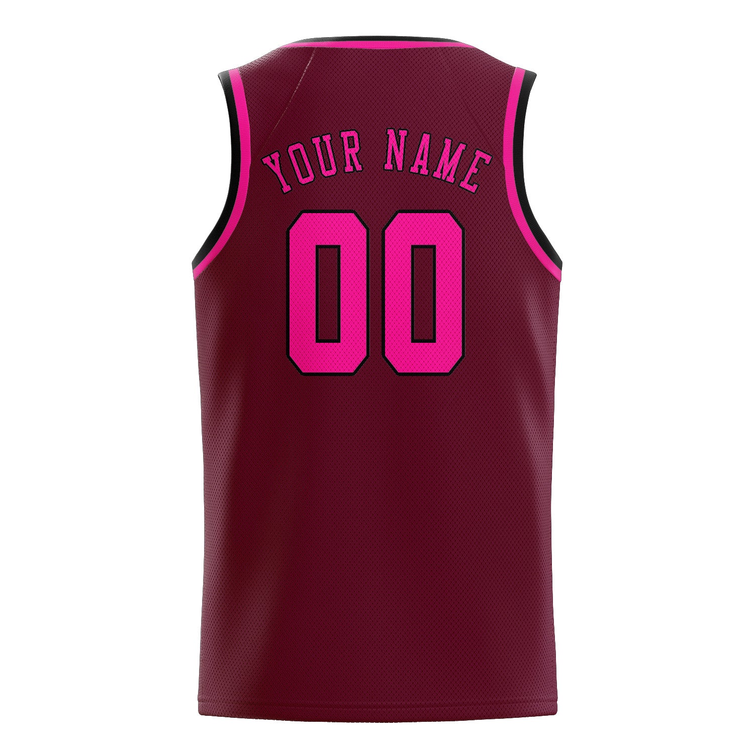 Custom Crimson Red Pink Basketball Jersey