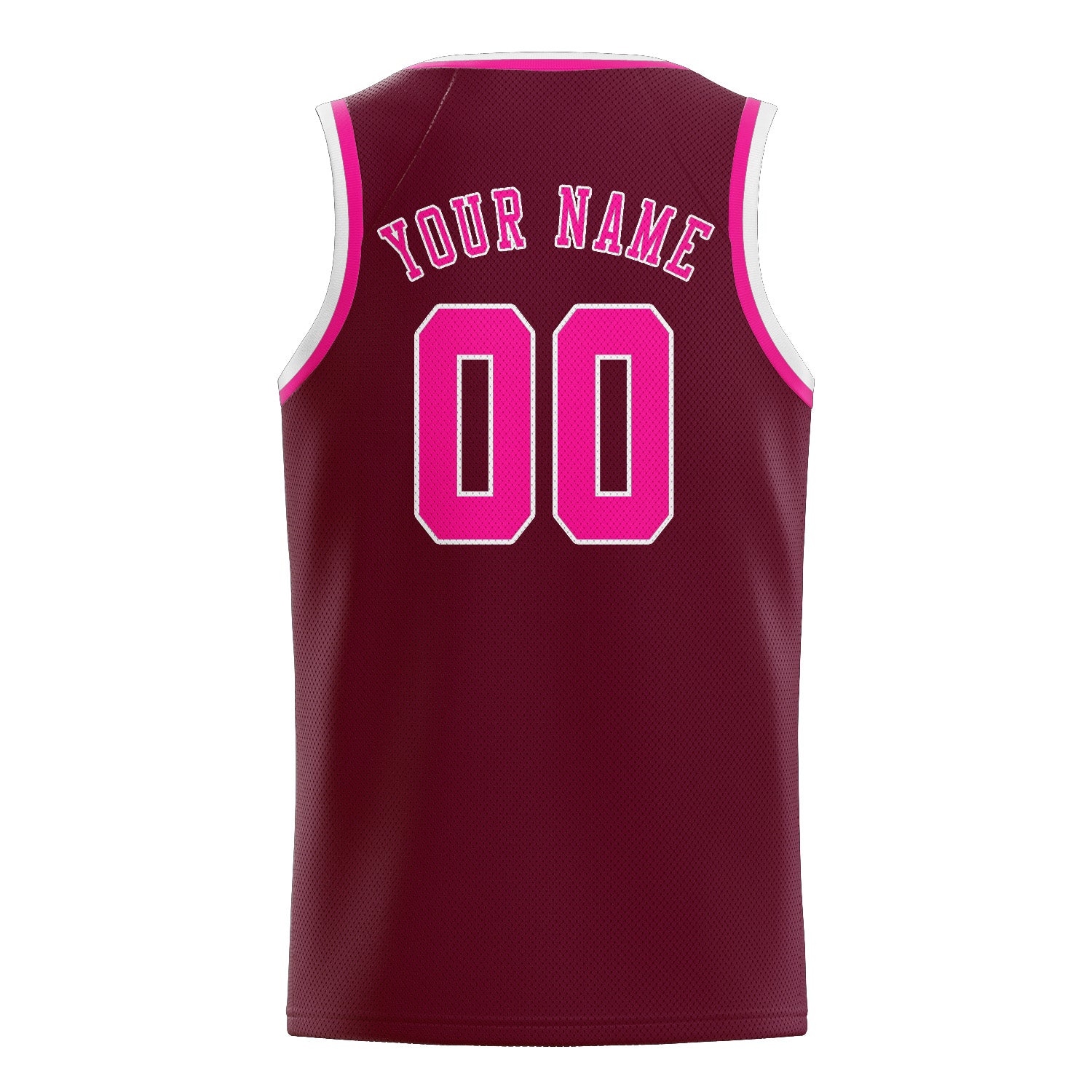 Custom Crimson Red Pink Basketball Jersey