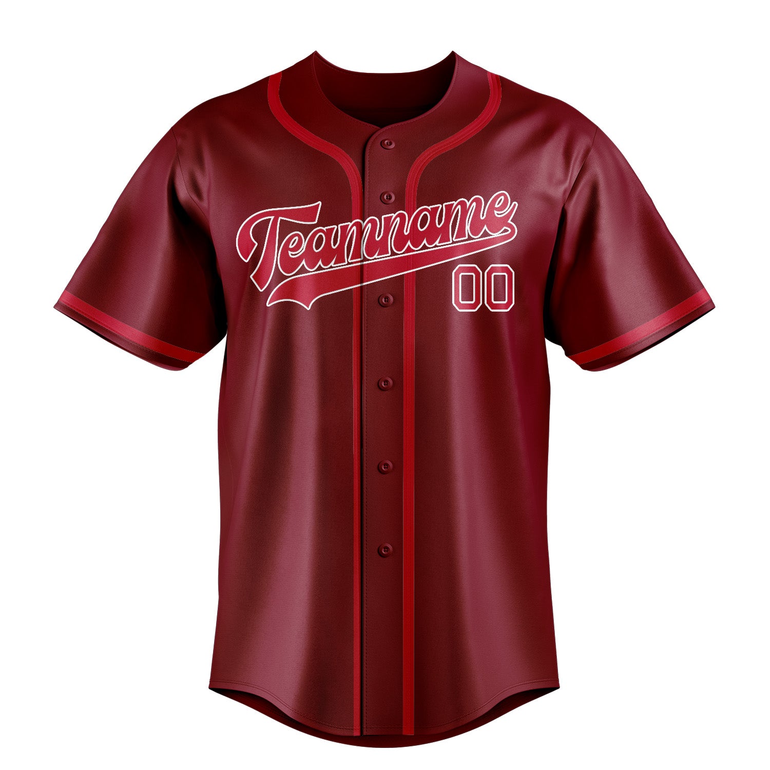 Custom Crimson Red Red Baseball Jersey