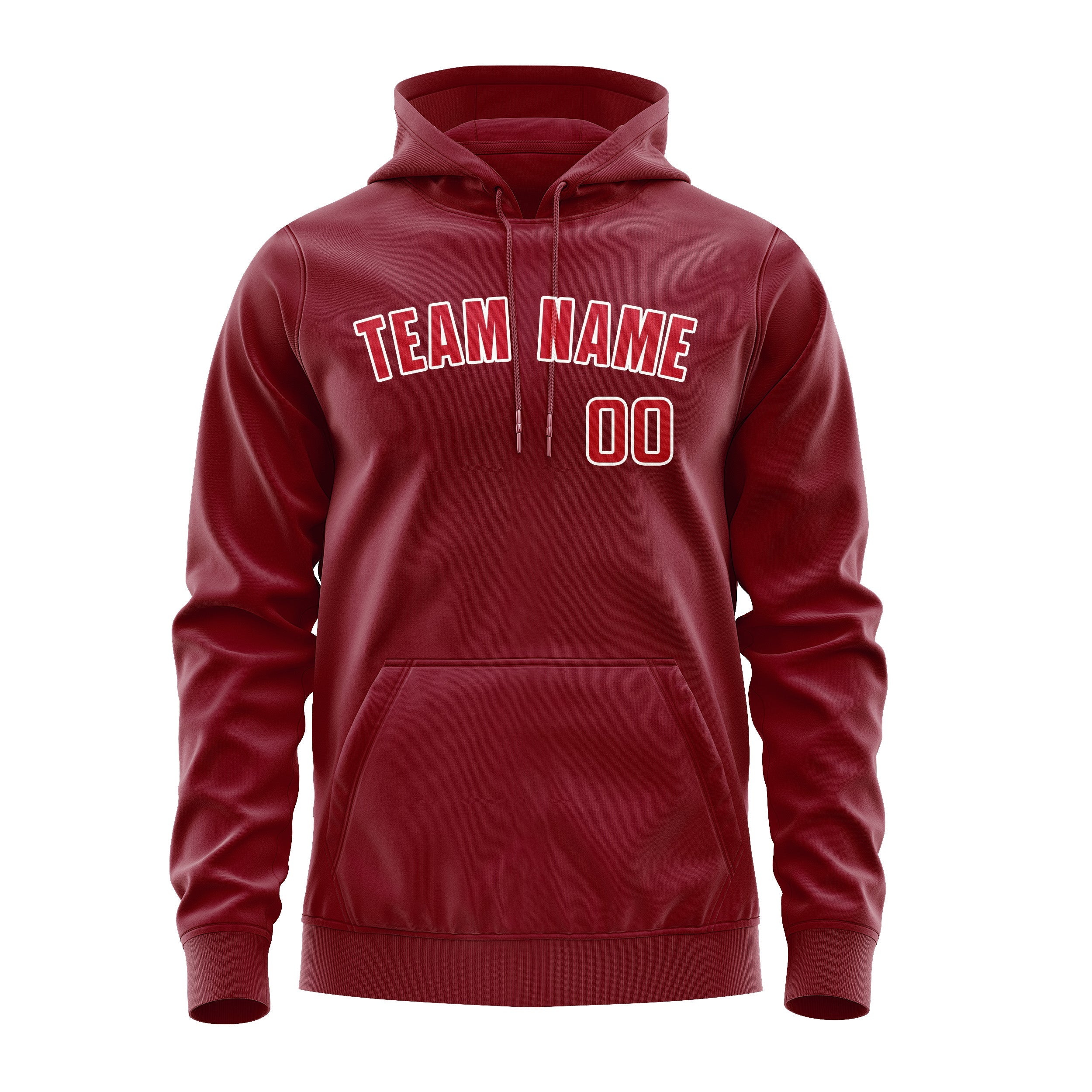 Custom Crimson Red Red Hoodie