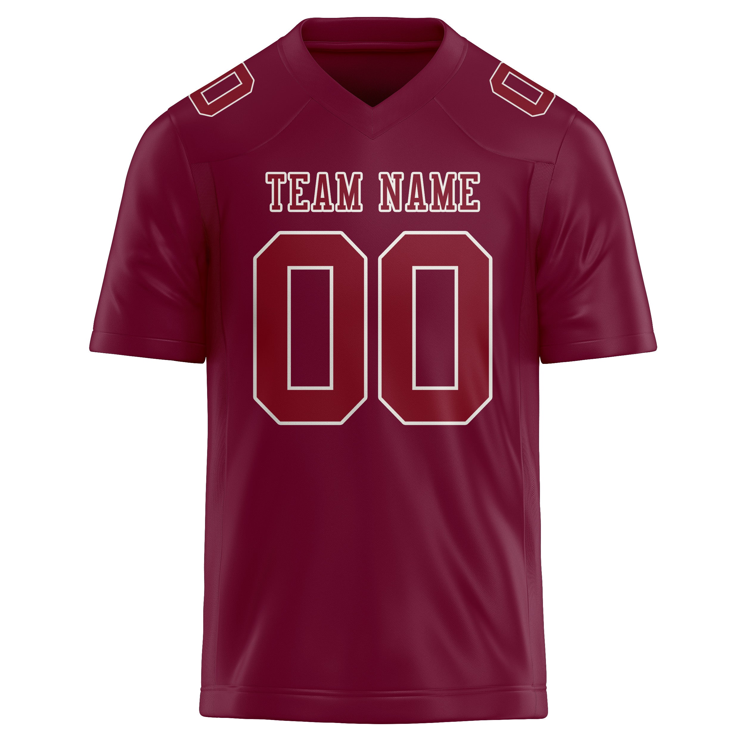 Custom Crimson Red Crimson Red Football Jersey