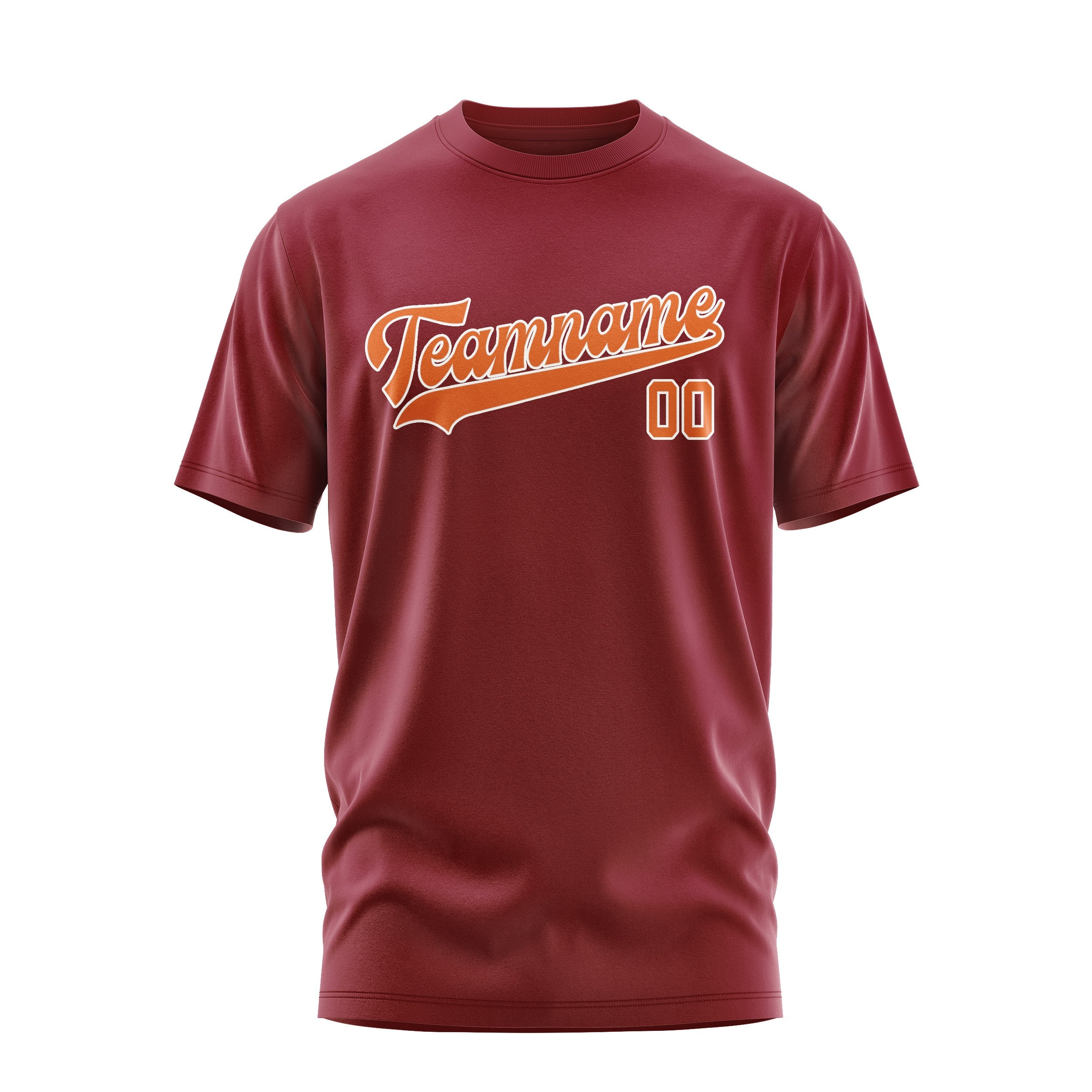 Custom Crimson Red Orange T-Shirt