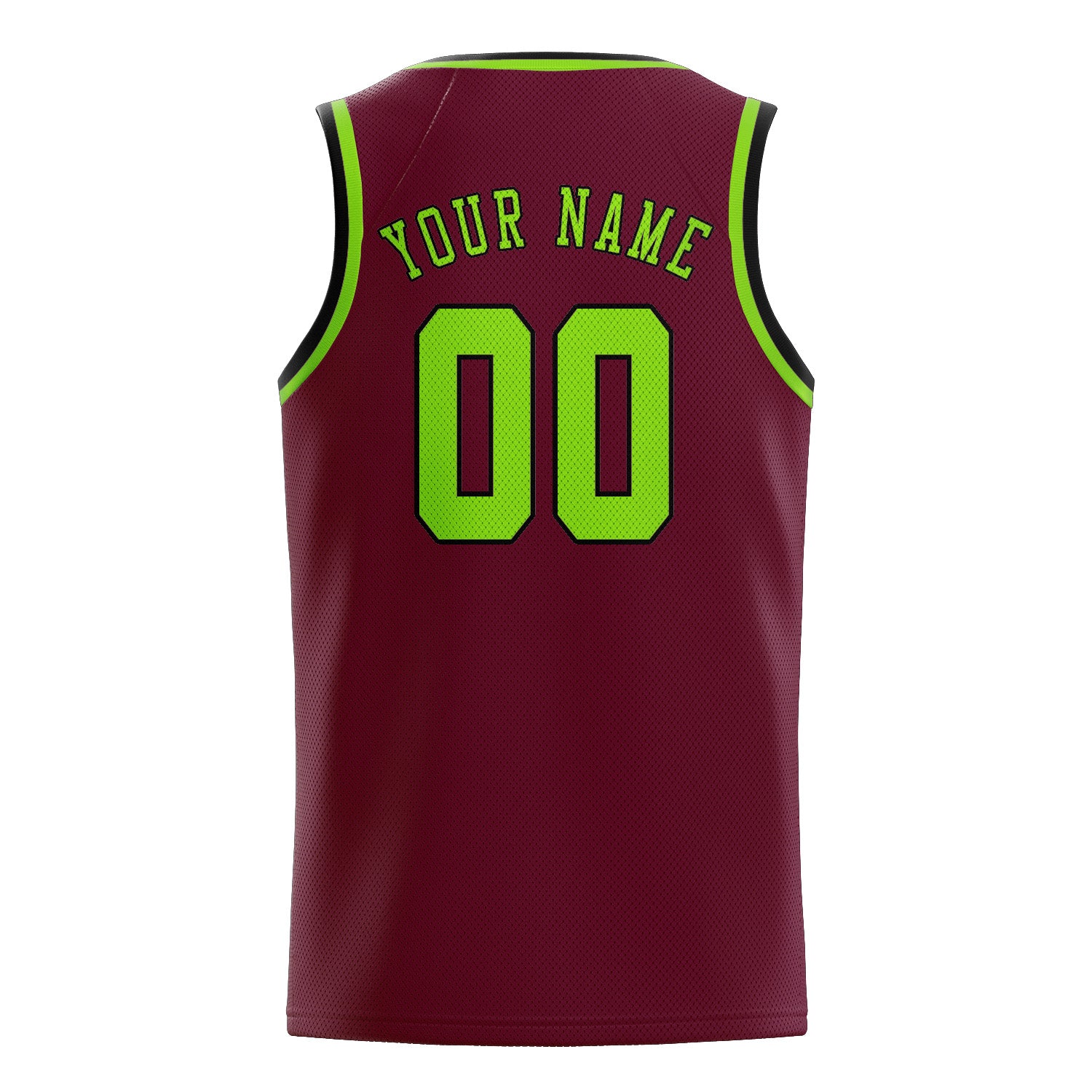 Custom Crimson Red Emerald Green Basketball Jersey