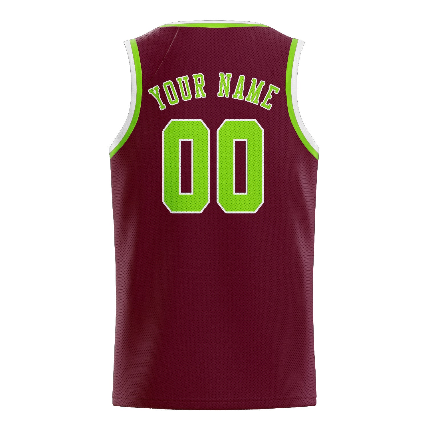 Custom Crimson Red Emerald Green Basketball Jersey