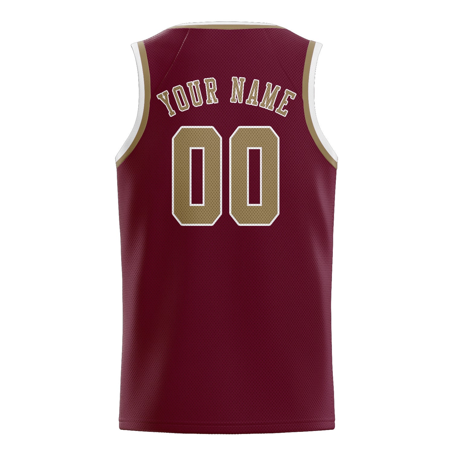 Custom Crimson Red Light Khaki Basketball Jersey