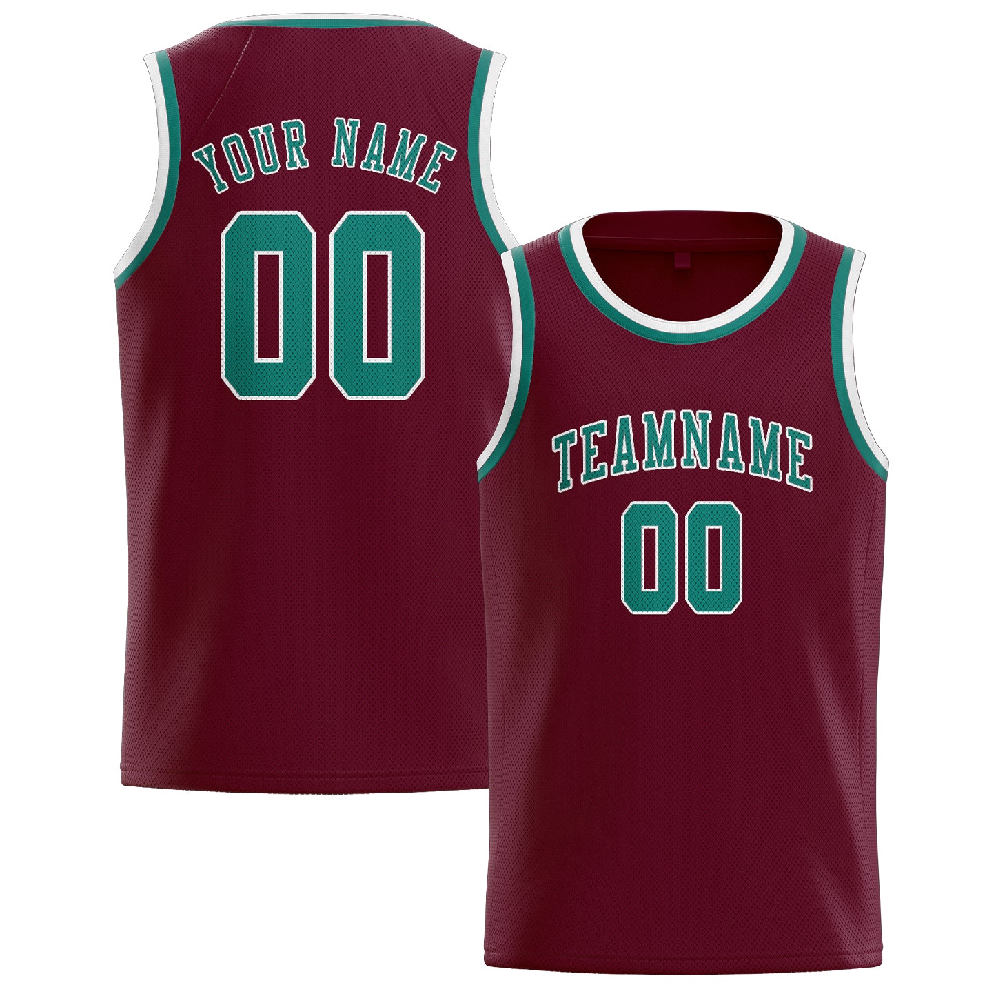 Custom Crimson Red Blue Green Basketball Jersey