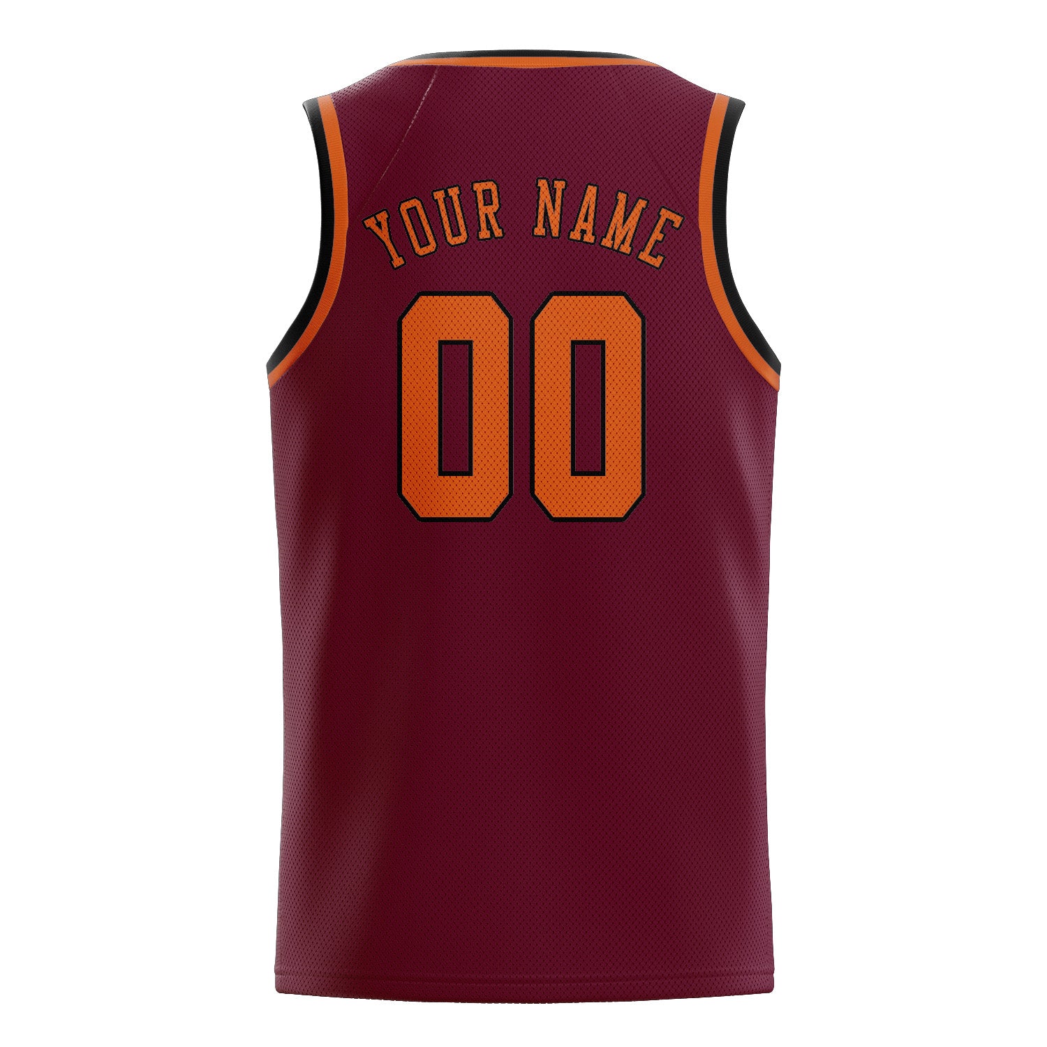 Custom Crimson Red Orange Basketball Jersey