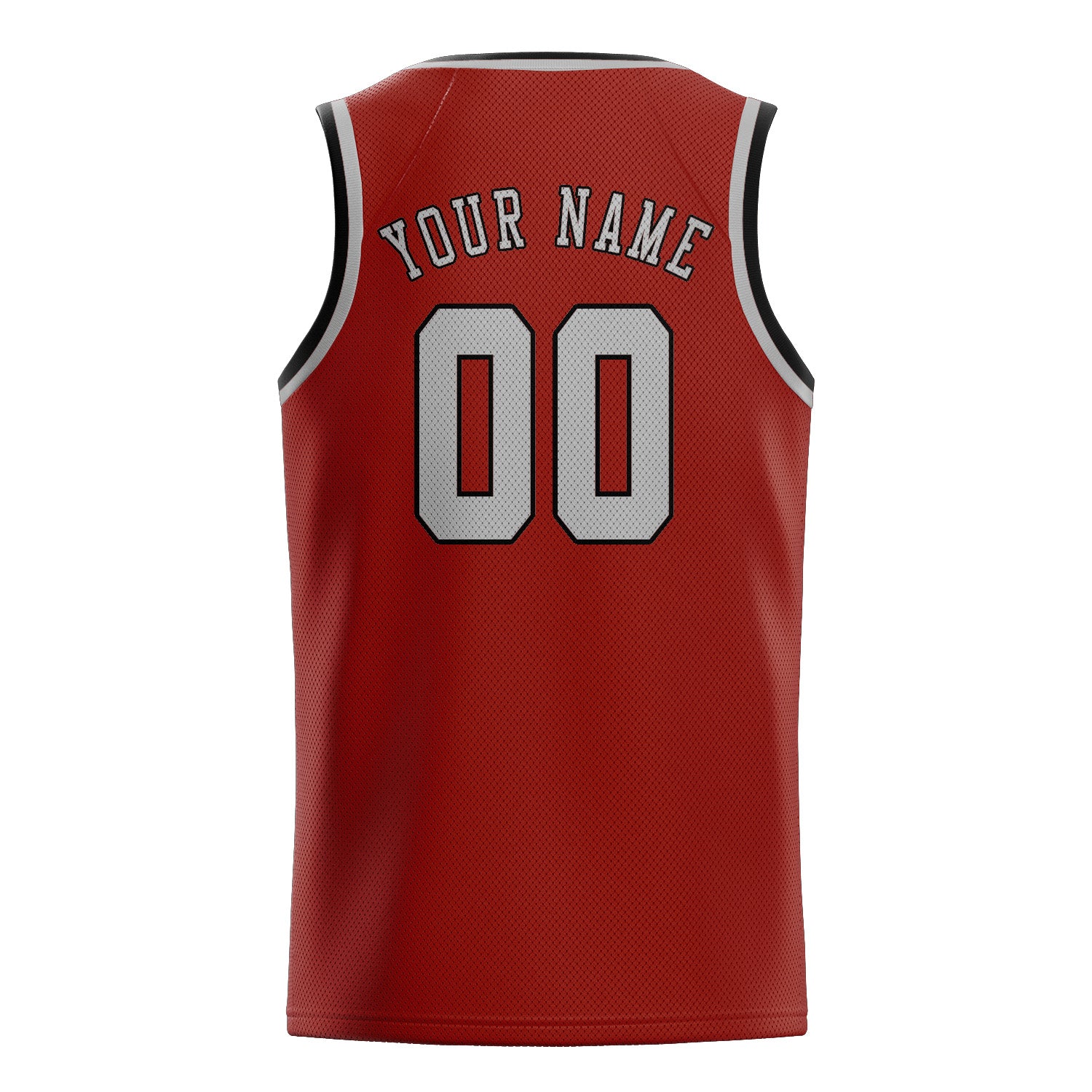 Custom Coral Red Gray Basketball Jersey