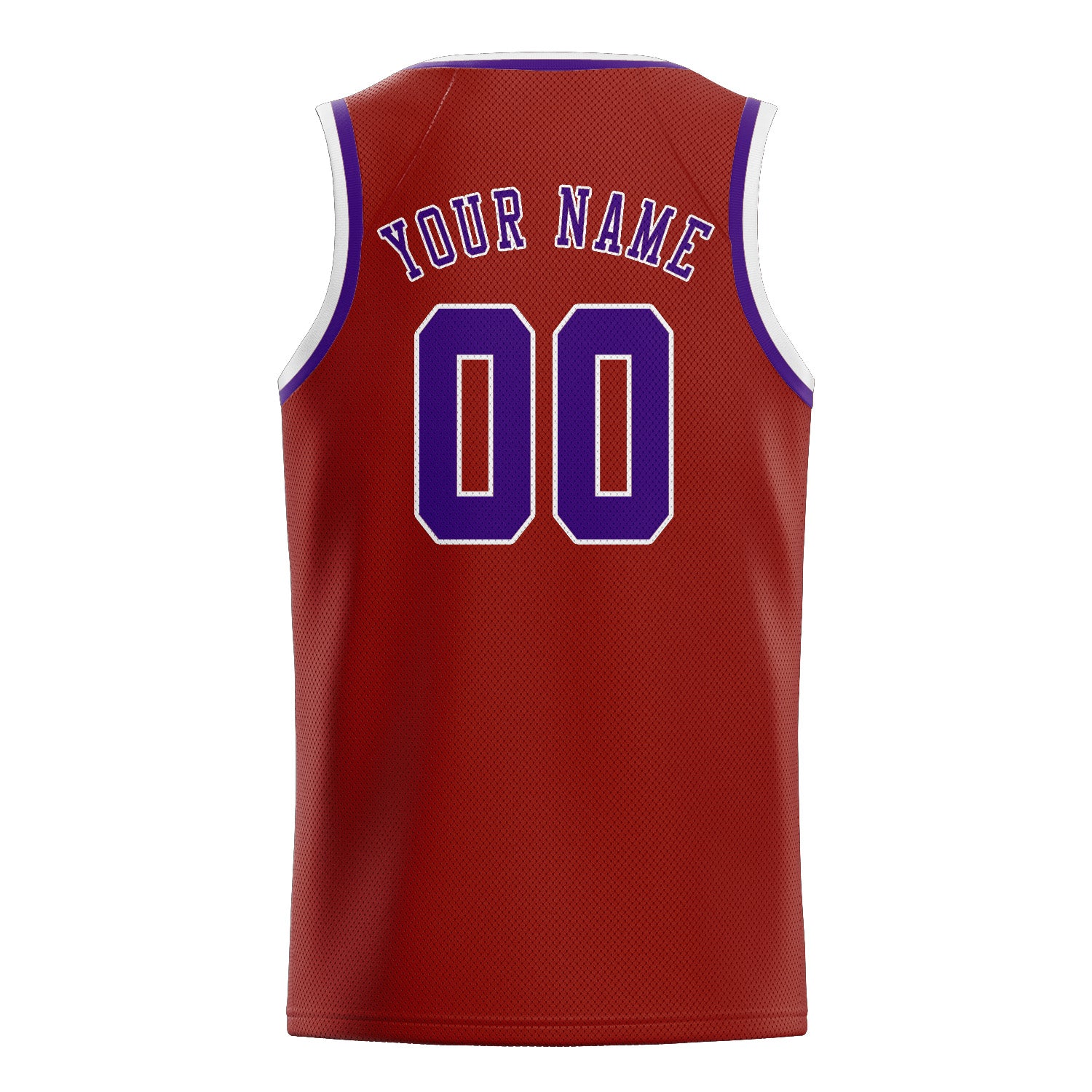 Custom Coral Red Purple Basketball Jersey