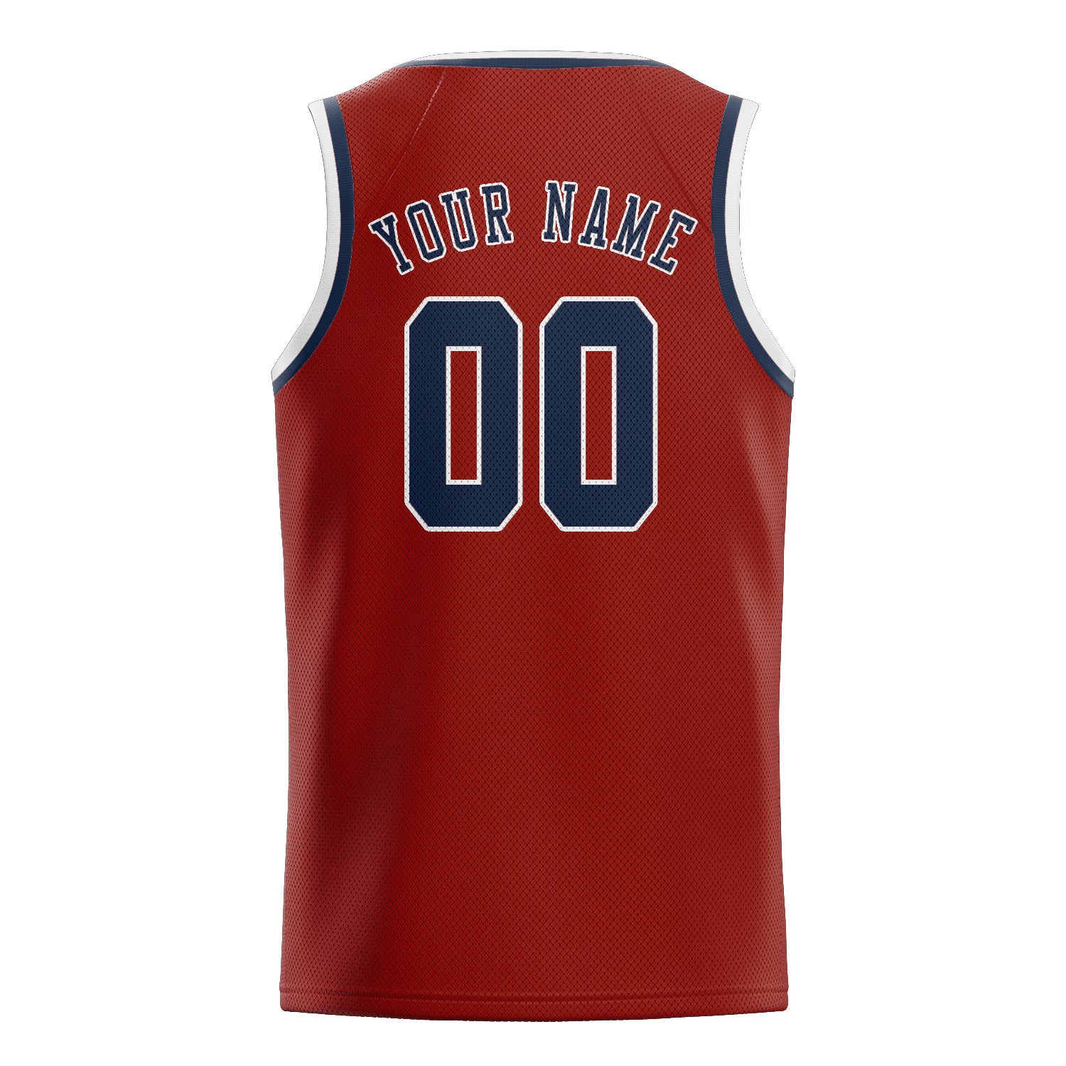 Custom Coral Red Blue Basketball Jersey