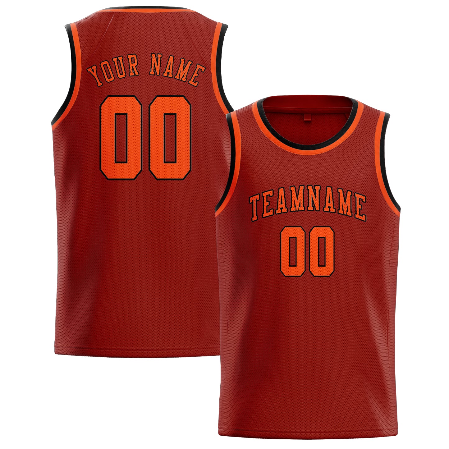 Custom Coral Red Orange Red Basketball Jersey