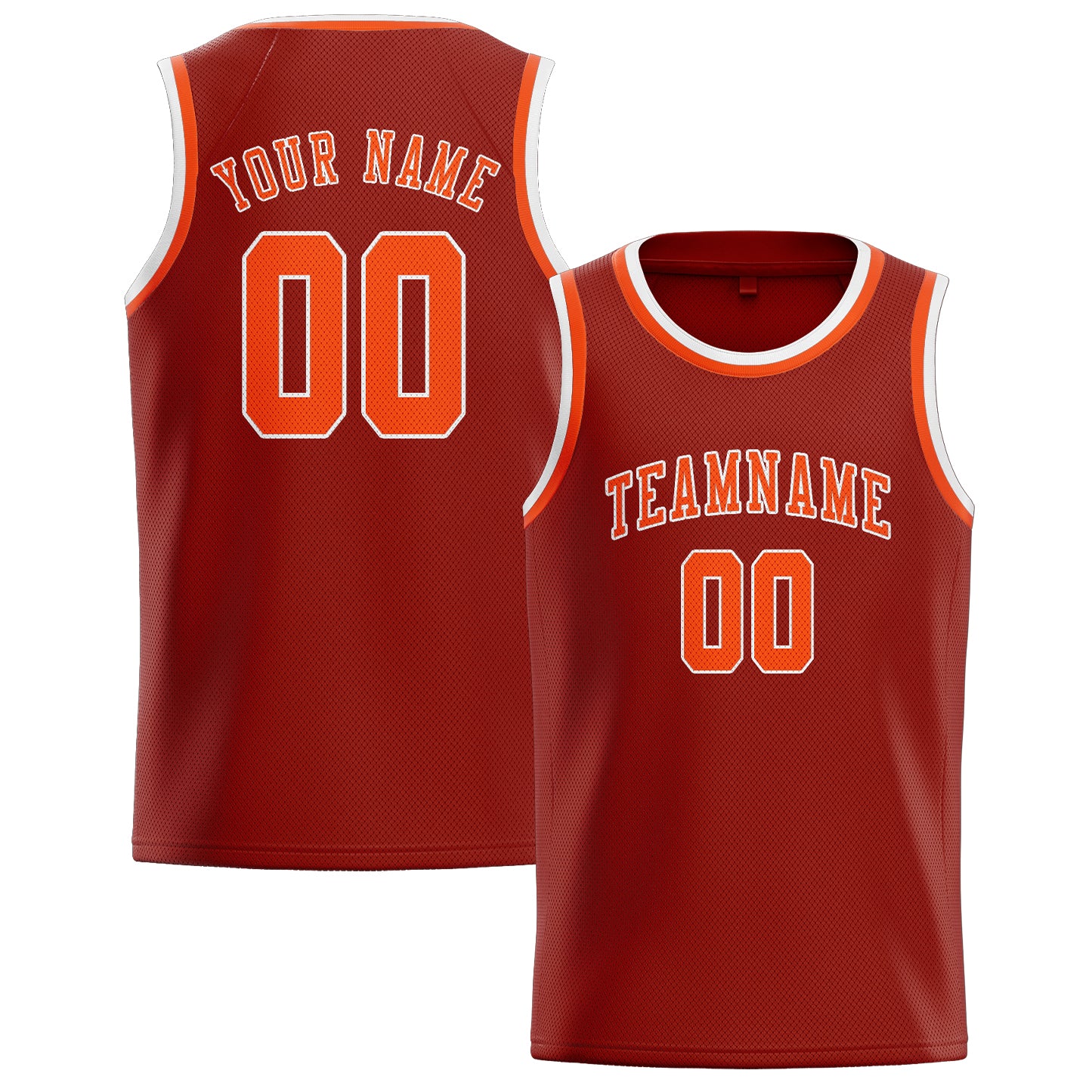 Custom Coral Red Orange Red Basketball Jersey