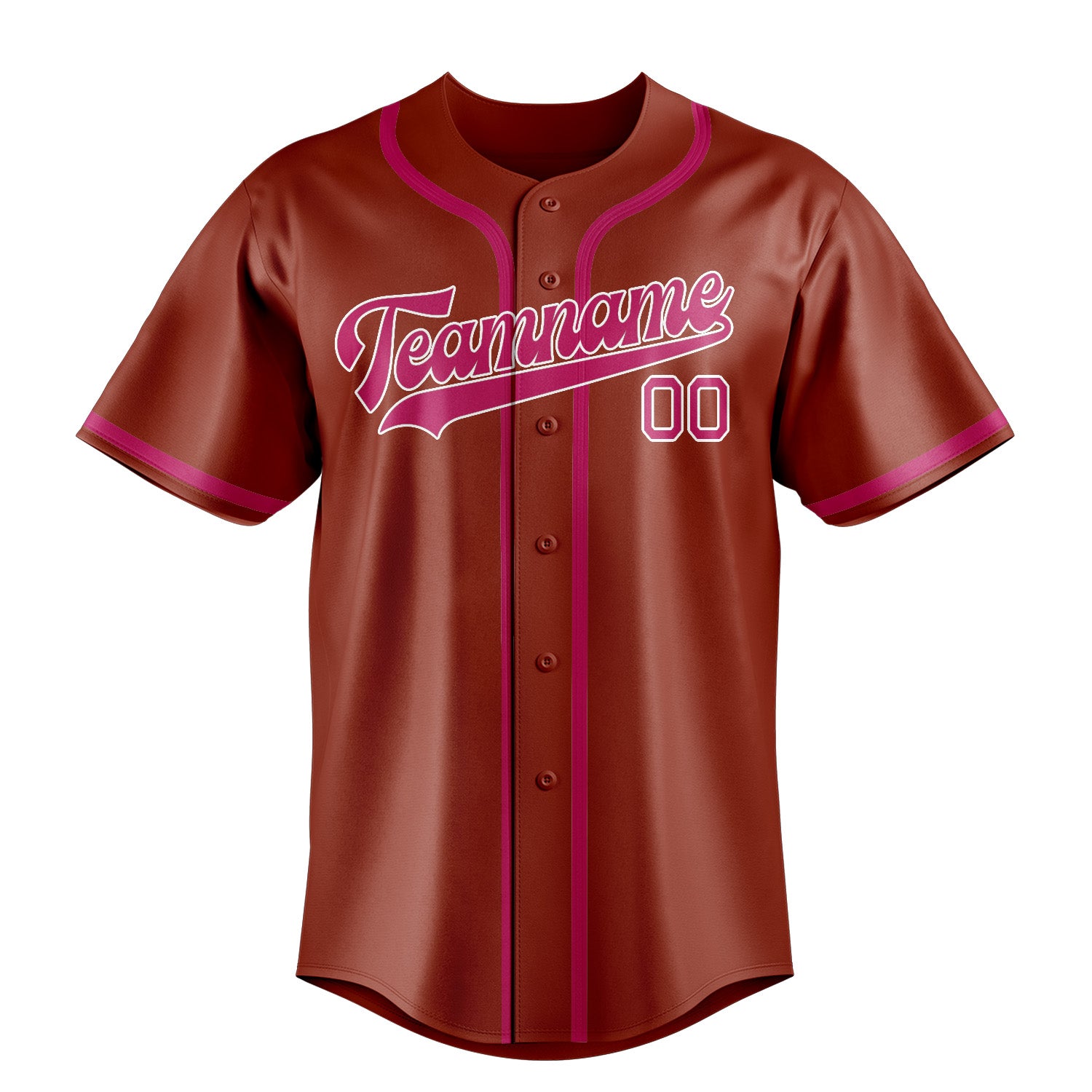 Custom Coral Red Pink Baseball Jersey