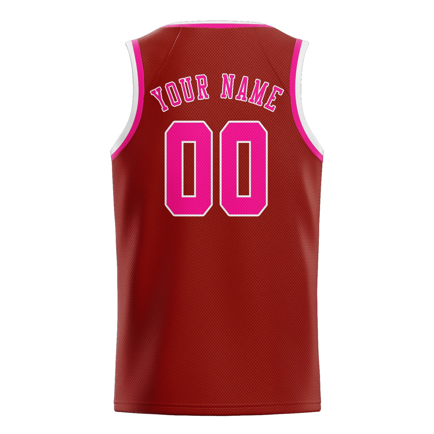 Custom Coral Red Pink Basketball Jersey