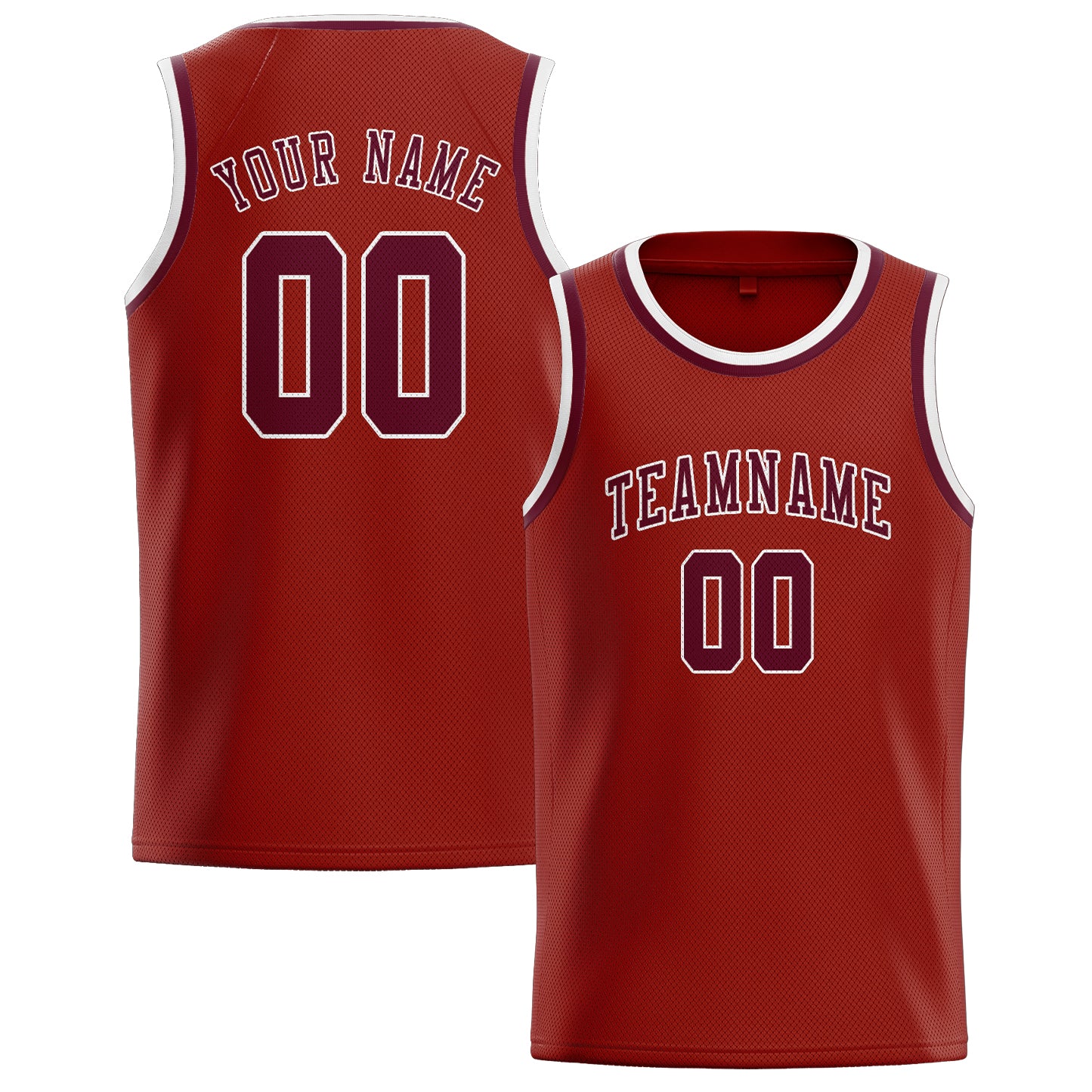 Custom Coral Red Crimson Red Basketball Jersey