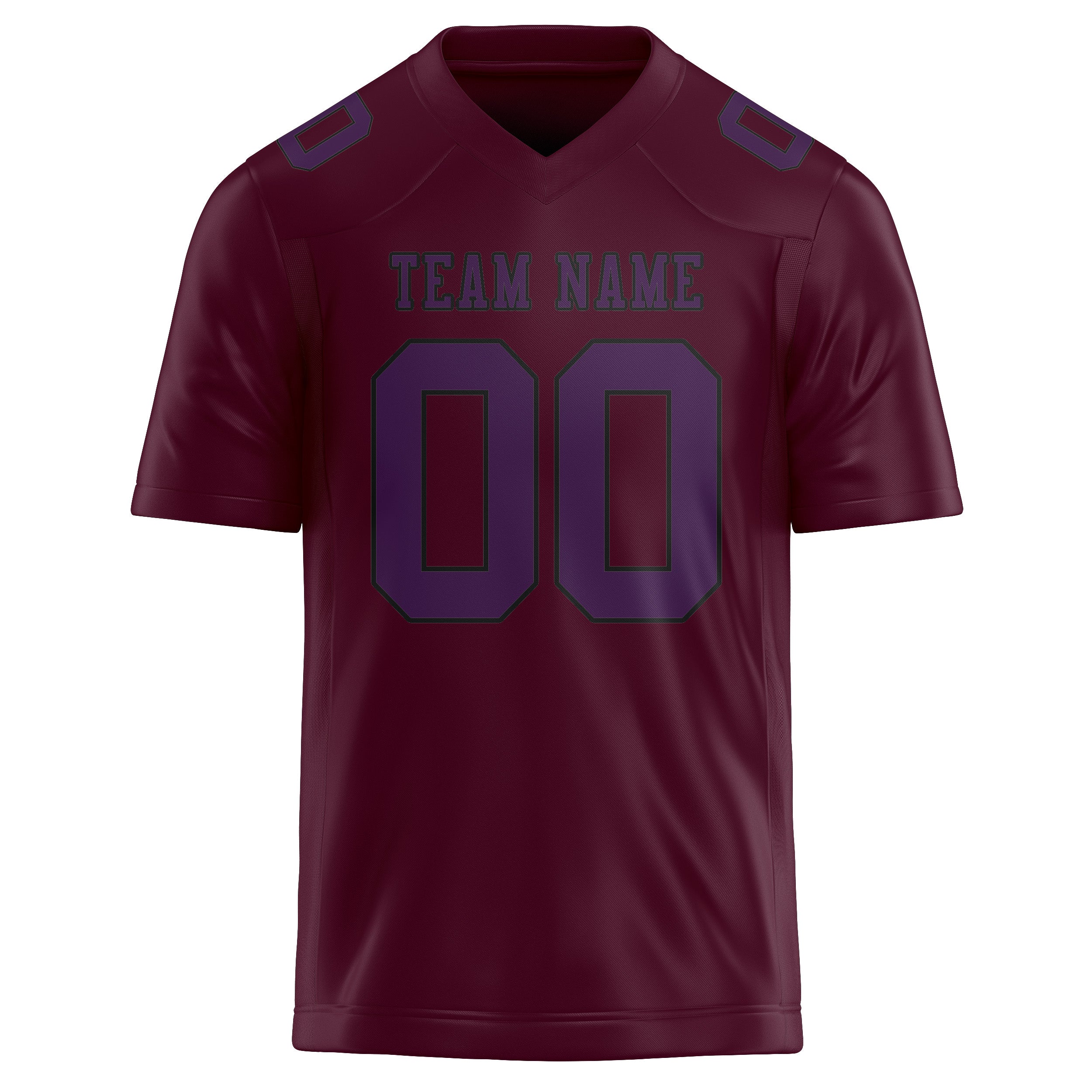 Custom Coral Red Purple Football Jersey