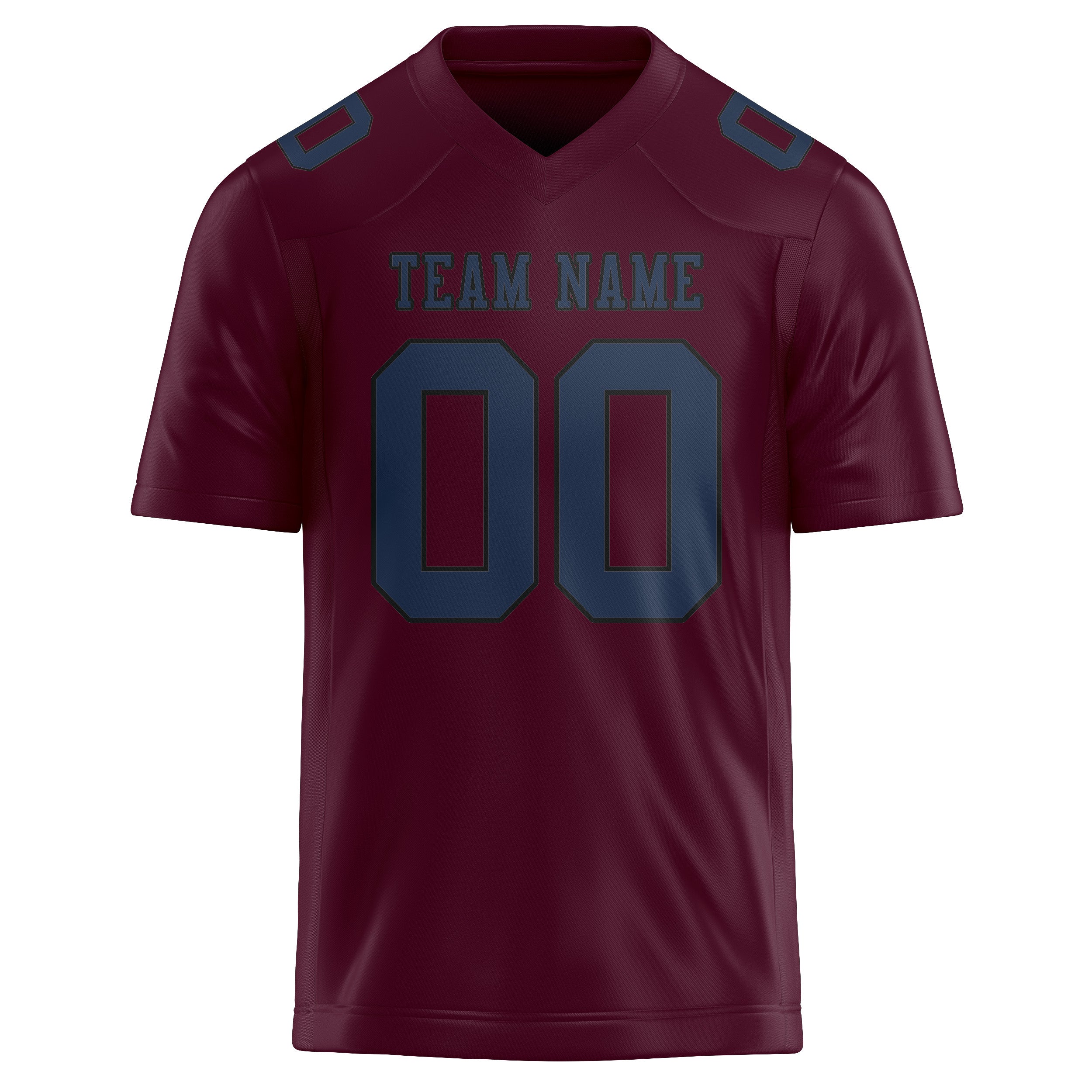 Custom Coral Red Blue Football Jersey