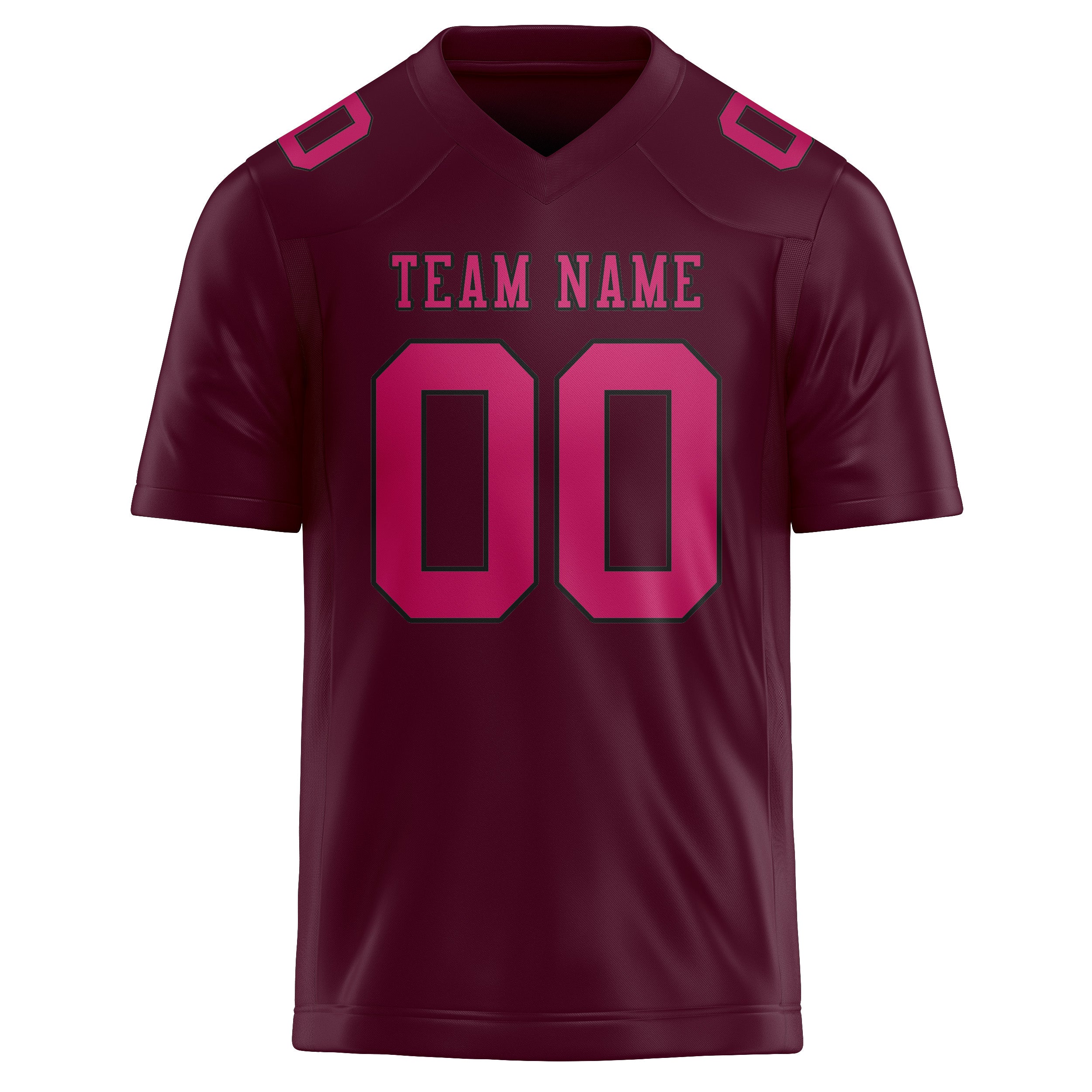 Custom Coral Red Pink Football Jersey