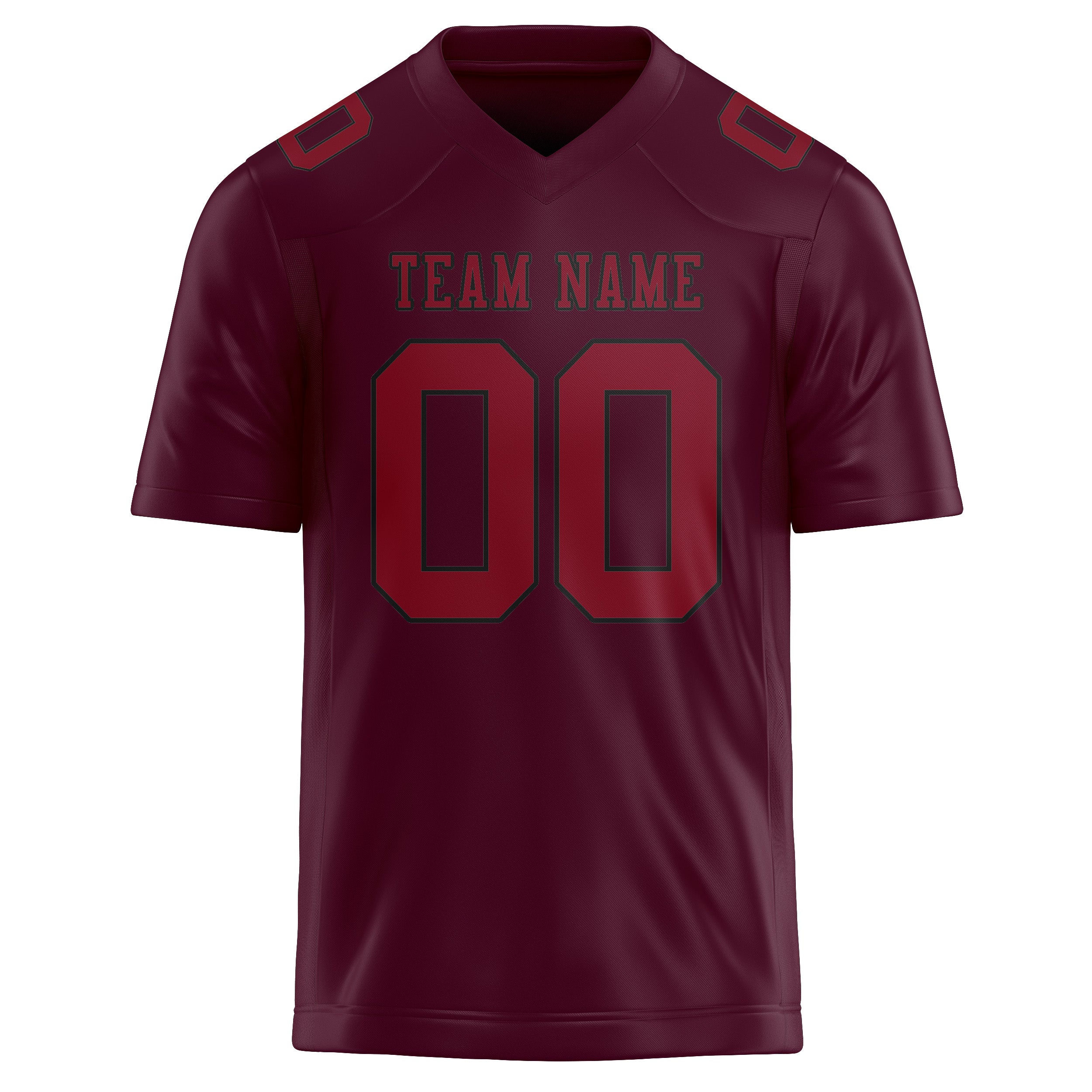 Custom Coral Red Crimson Red Football Jersey