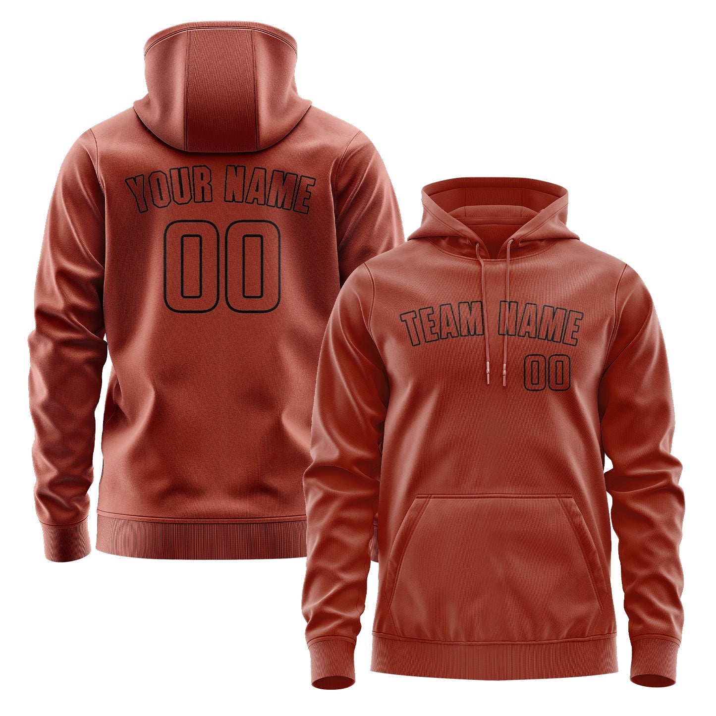 Custom Coral Red Coral Red Hoodie