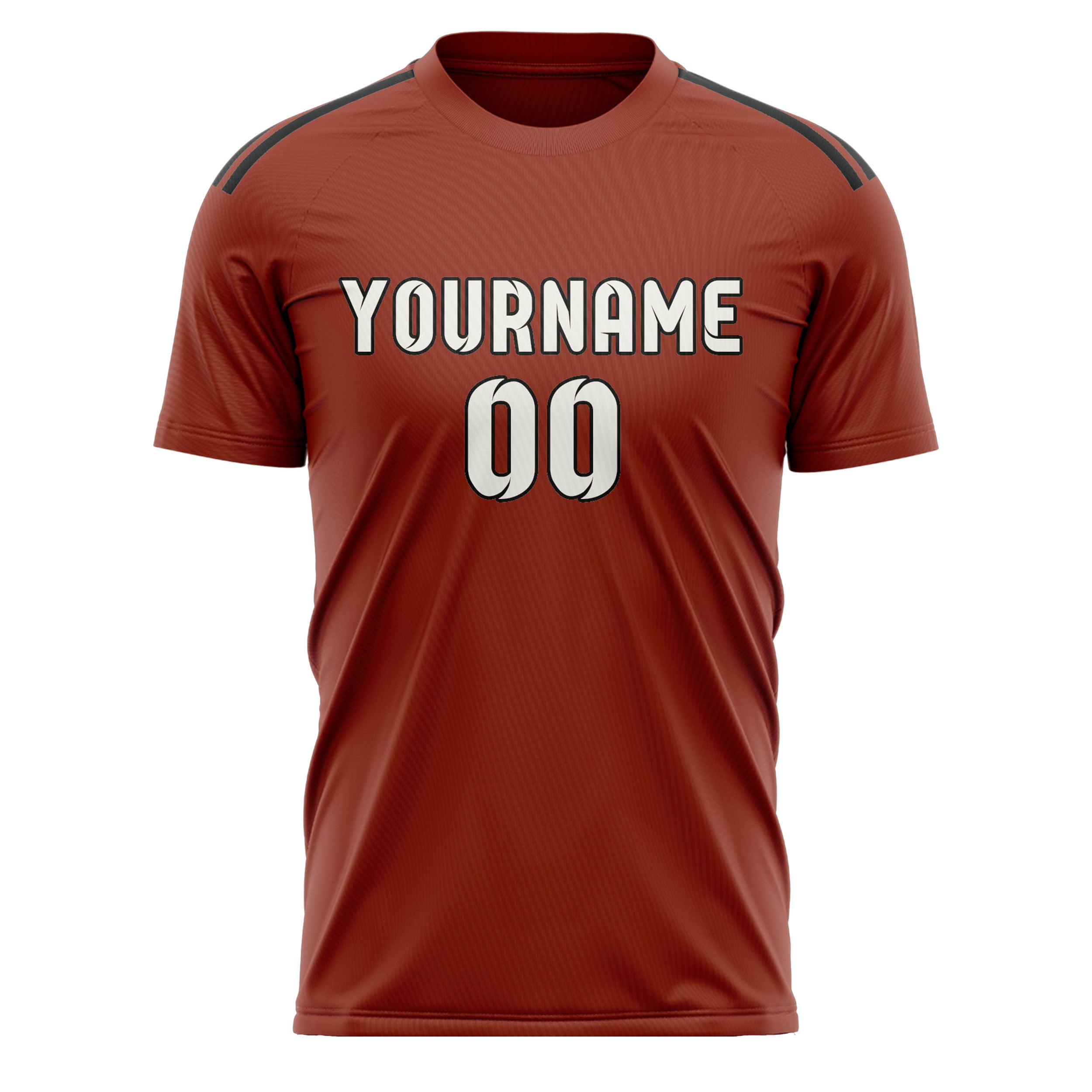 Custom Coral Red White Soccer Jersey
