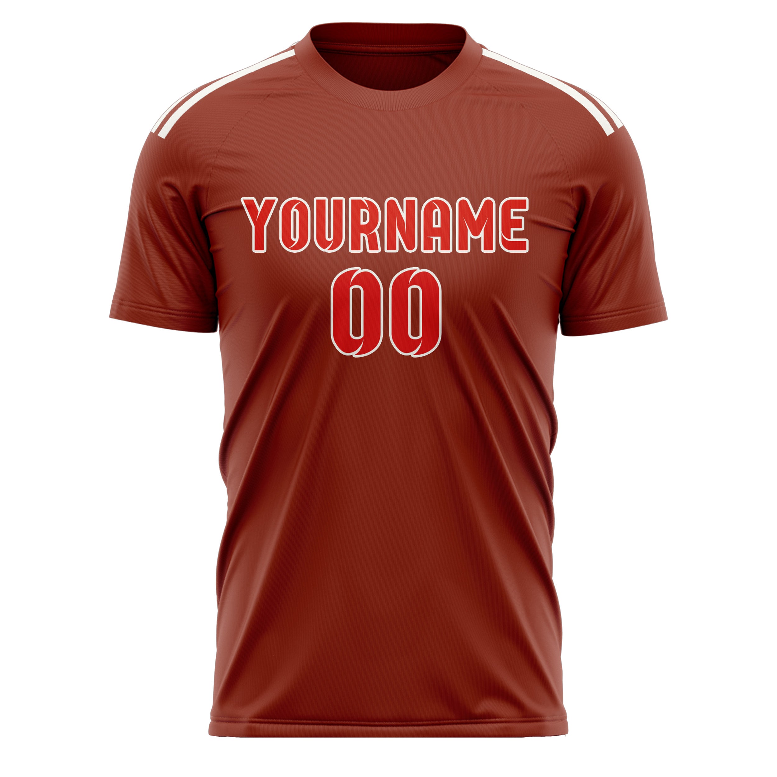 Custom Coral Red Orange Red Soccer Jersey